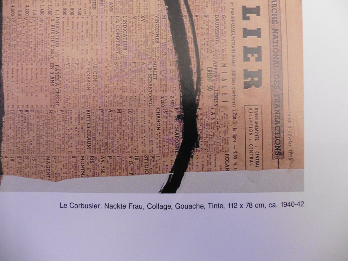 Le Corbusier original art exhibition poster - 23.2"×31.5" (59×80cm)
