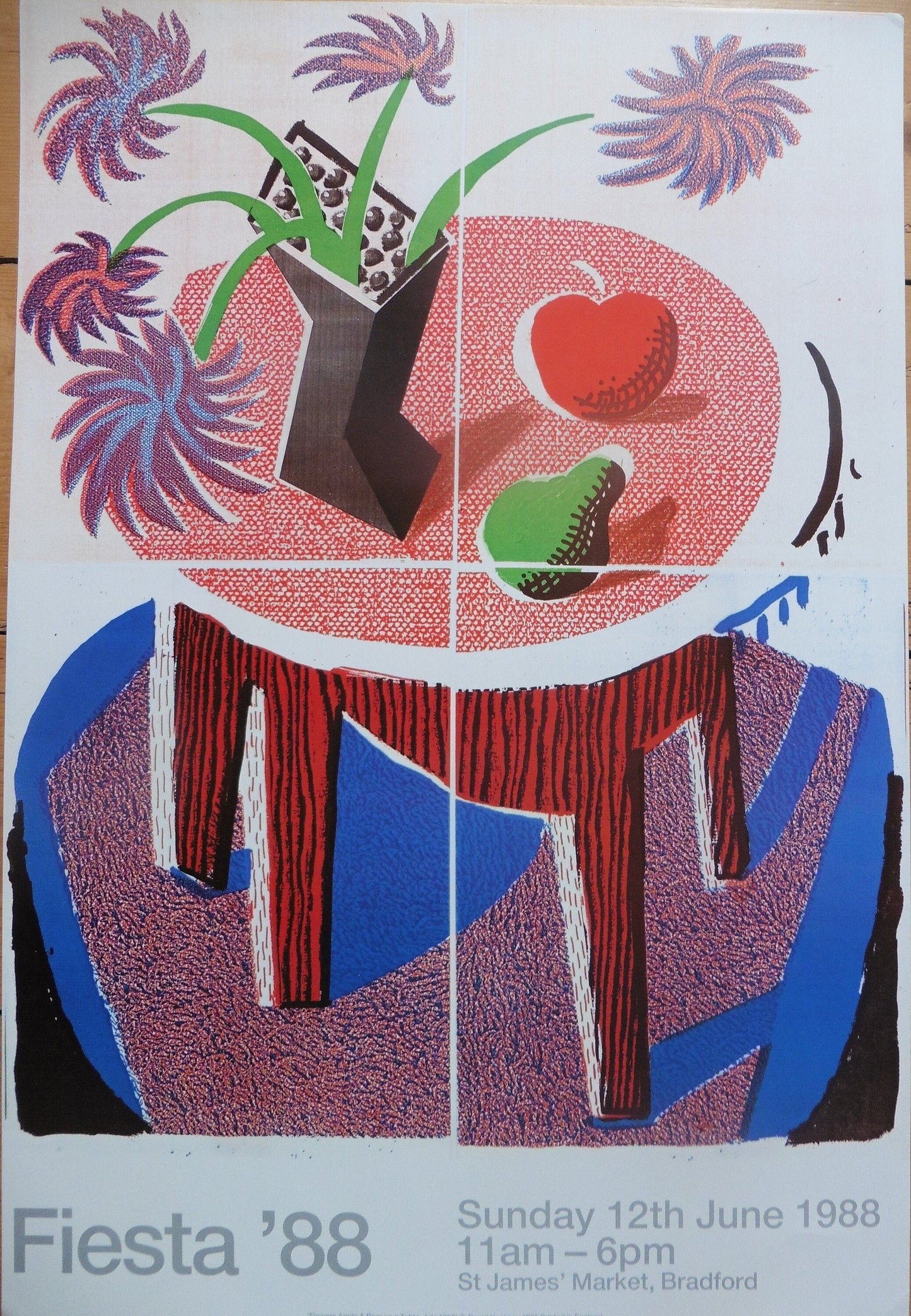 David Hockney original art poster - 16.9"×24.8" (42.8×63cm)