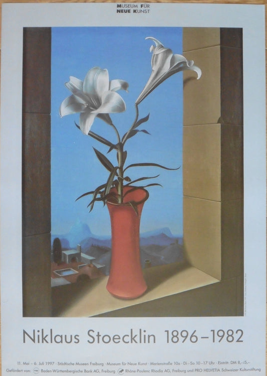 Niklaus Stöcklin original art exhibition poster - 25.2"×33.1" (64×84cm)