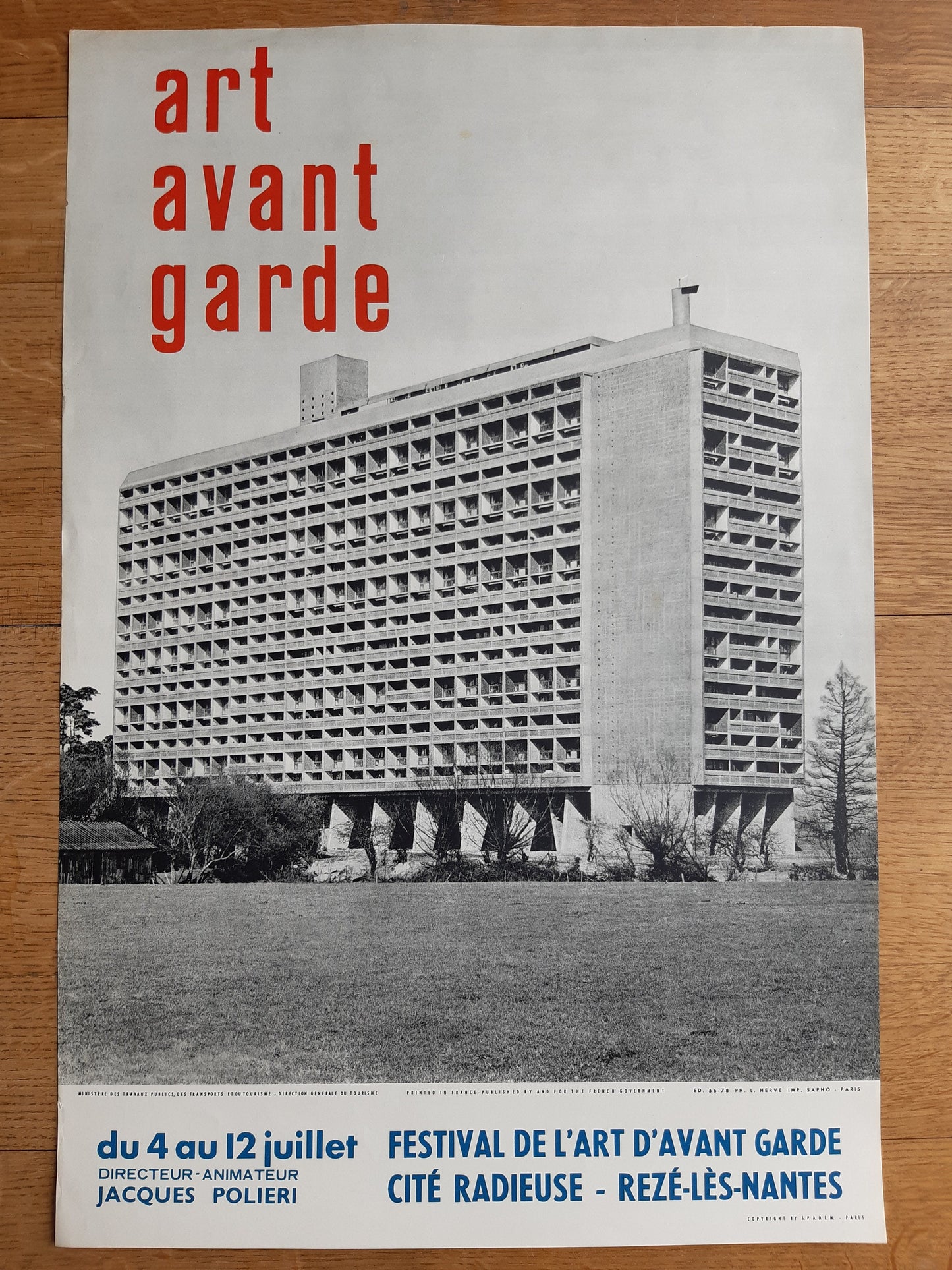 Le Corbusier original art poster - 15.7"×23.6" (40×60cm)