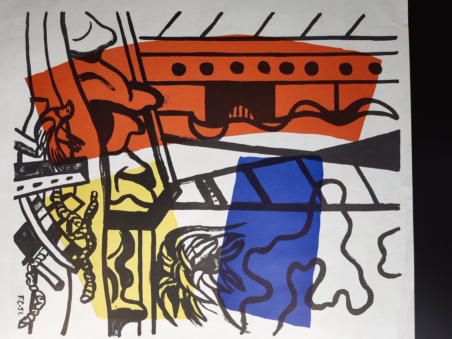 Fernand Léger original art poster - 18.8"×26.2" (47.8×66.5cm)
