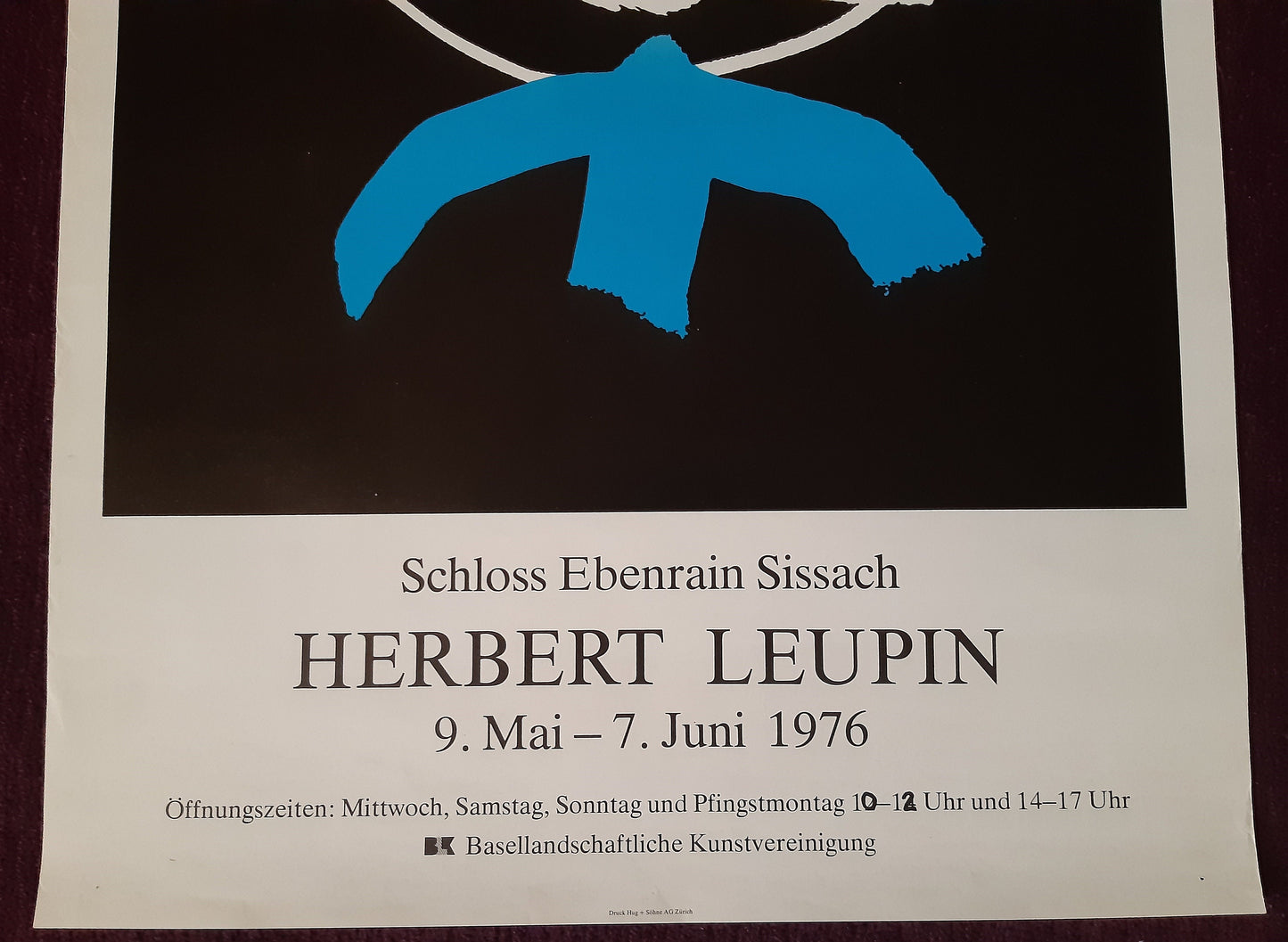 Herbert Leupin original art poster - 17.7"×25.2" (45×64cm)