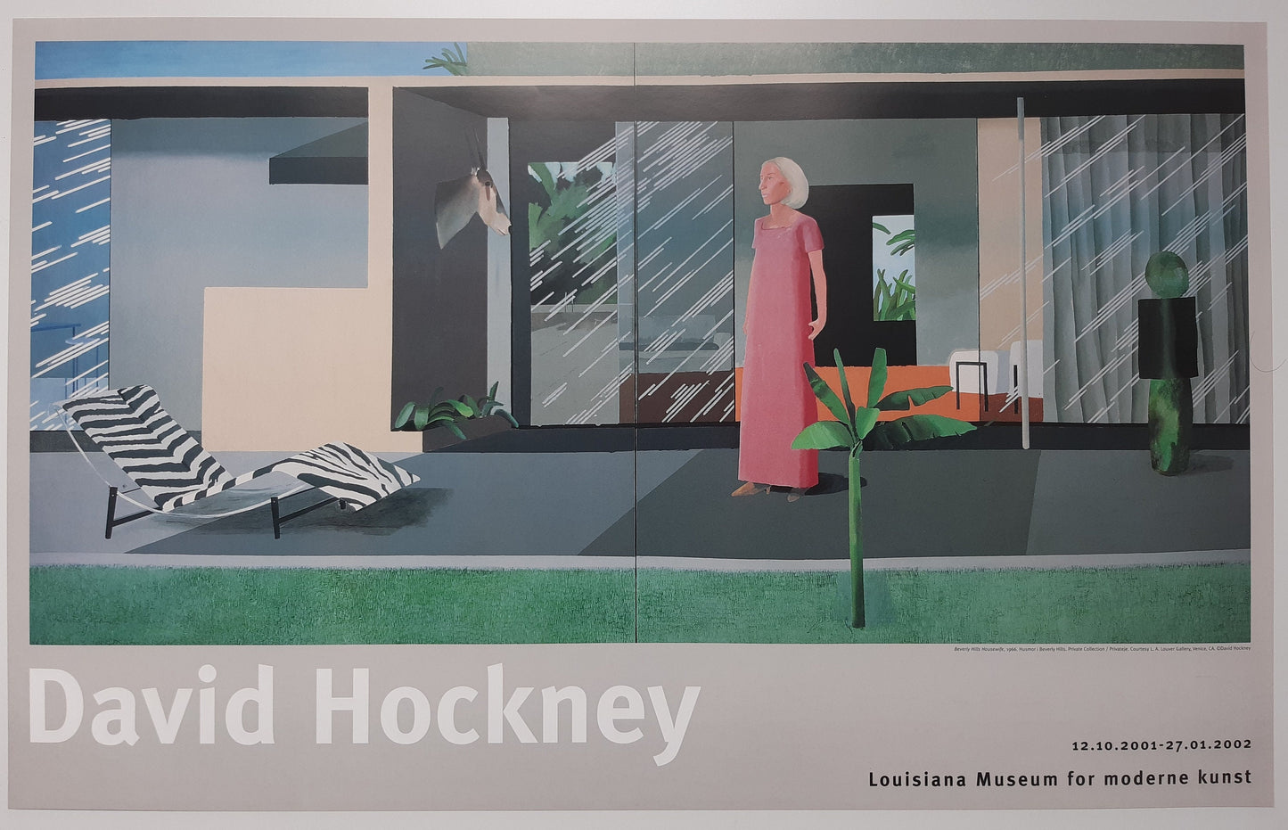 David Hockney original art poster - 19.7"×31.5" (50×80cm)