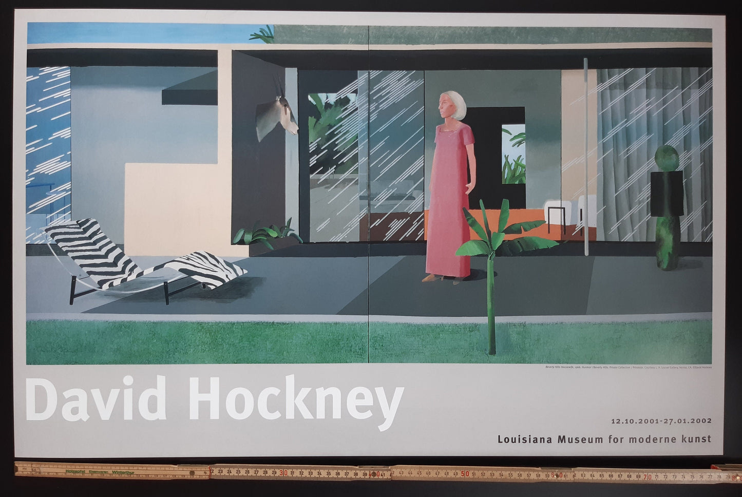 David Hockney original art poster - 19.7"×31.5" (50×80cm)