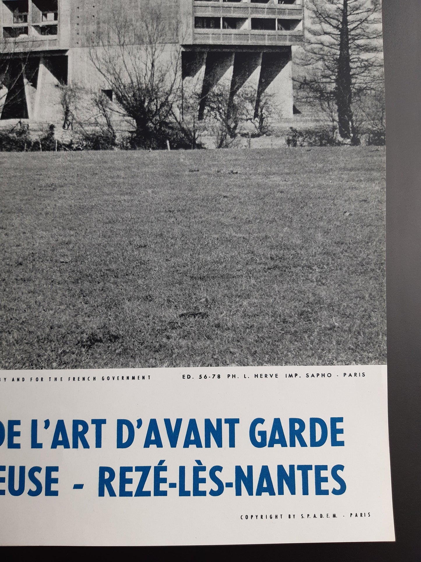 Le Corbusier original art poster - 15.7"×23.6" (40×60cm)