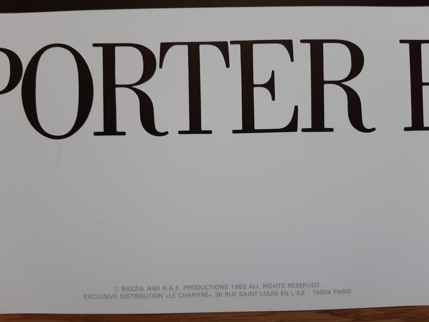 Prèt a porter Feminin Paris Razzia poster - 23.6"×35.4" (60×90cm)