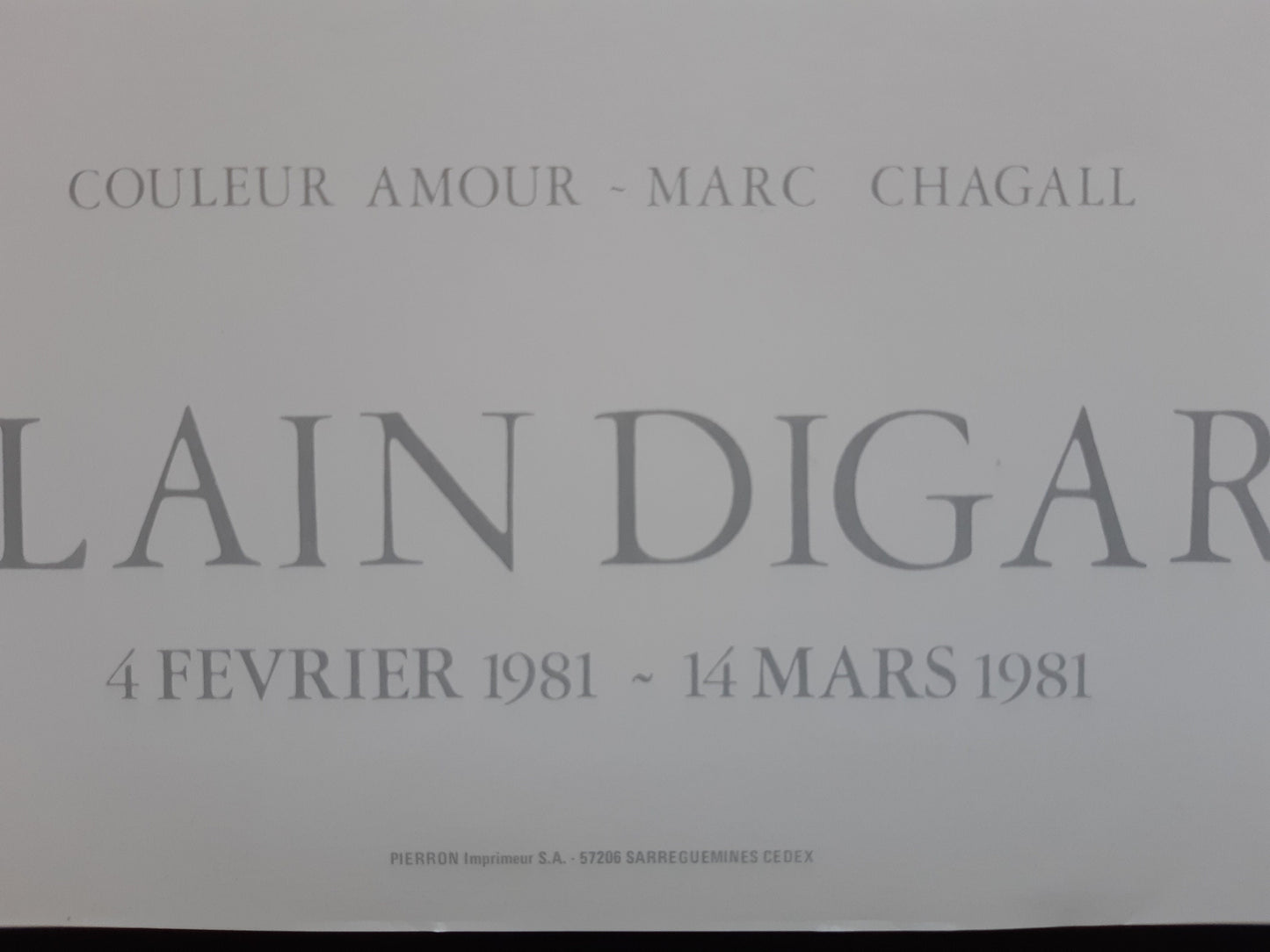 Marc Chagall original art poster - 23.6"×31.5" (60×80cm)