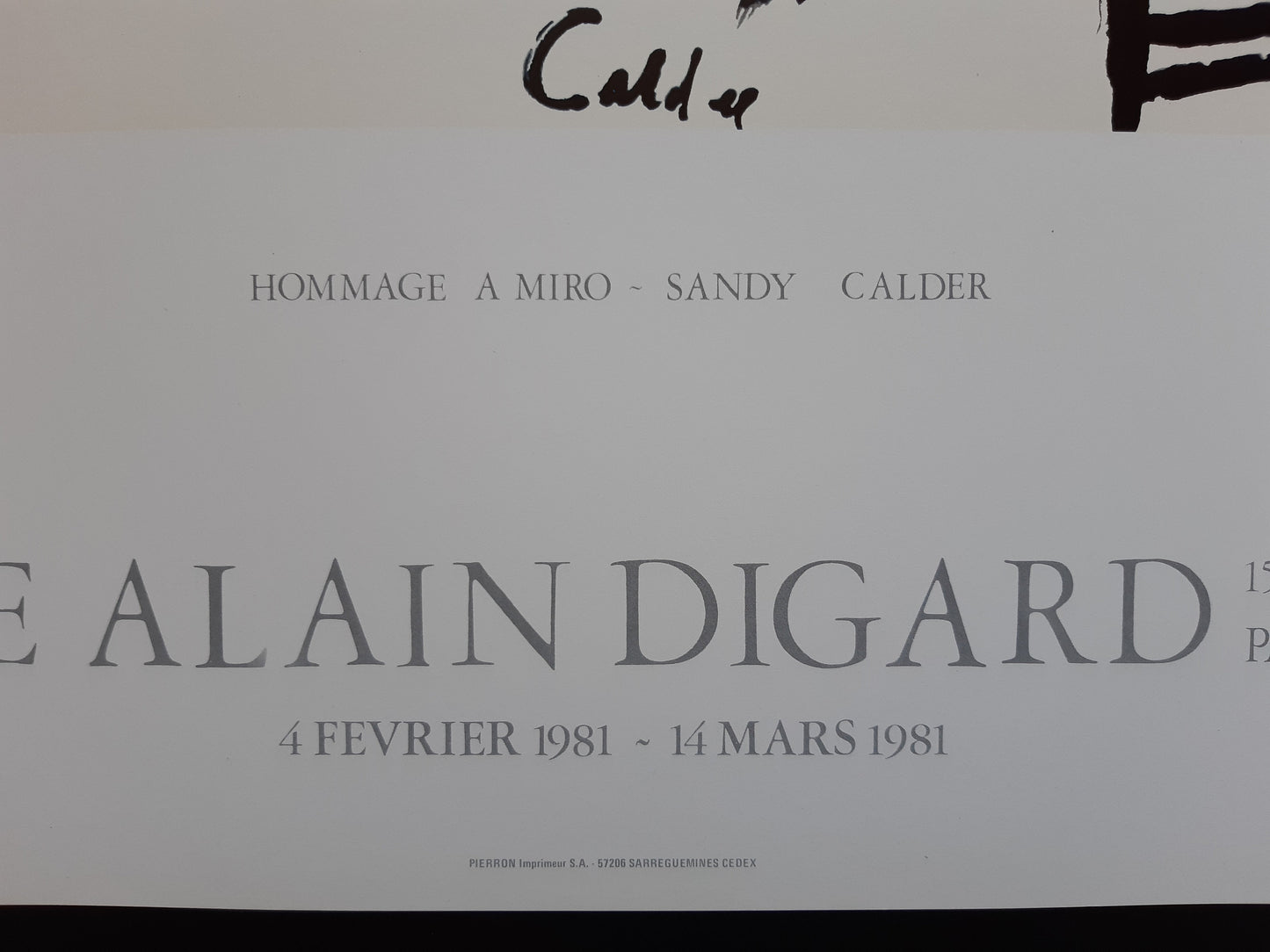 Calder original art poster - 23.6"×31.5" (60×80cm)