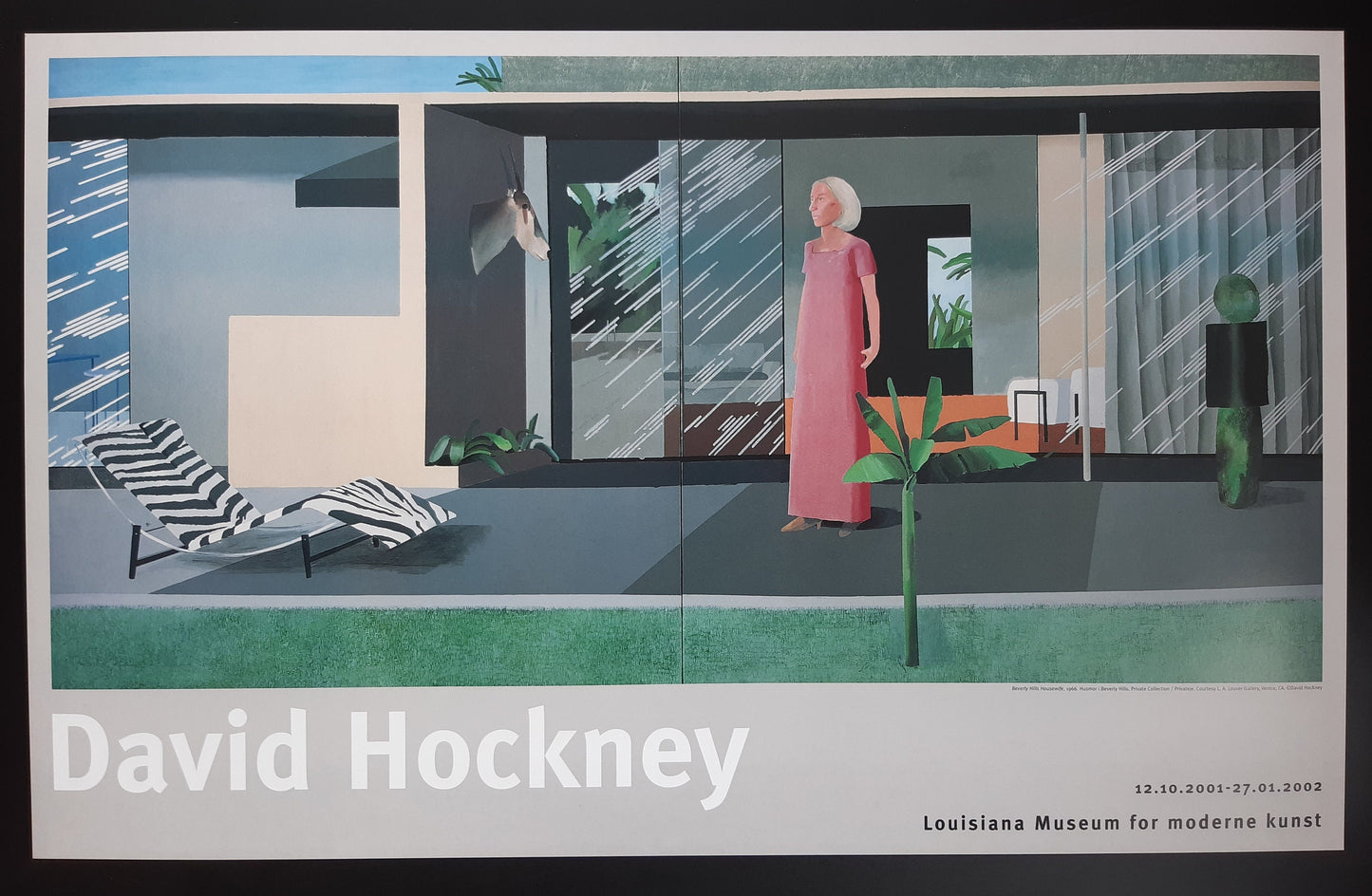 David Hockney original art poster - 19.7"×31.5" (50×80cm)