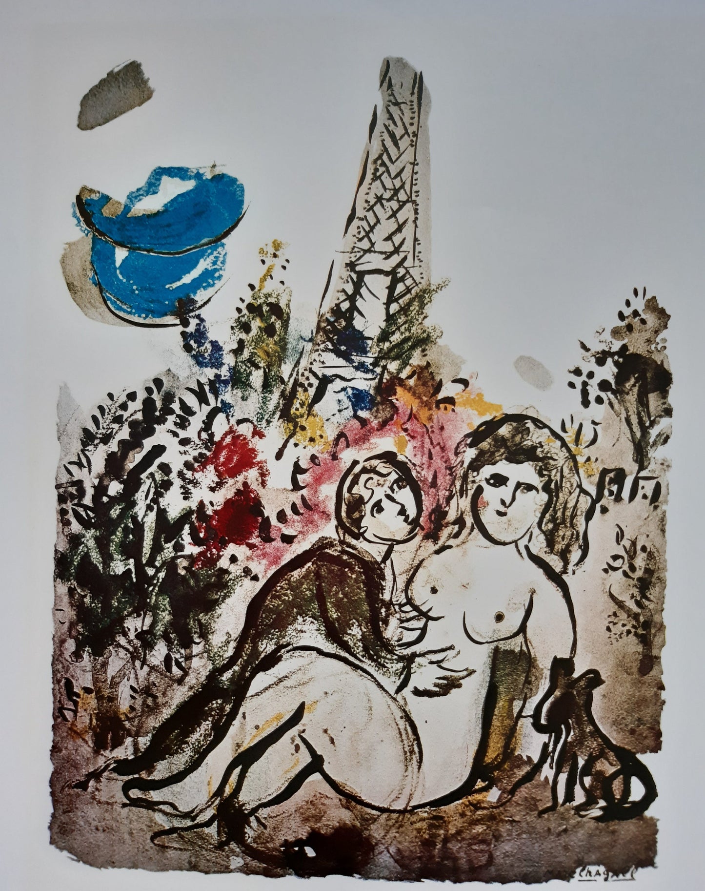 Marc Chagall original art poster - 23.6"×31.5" (60×80cm)