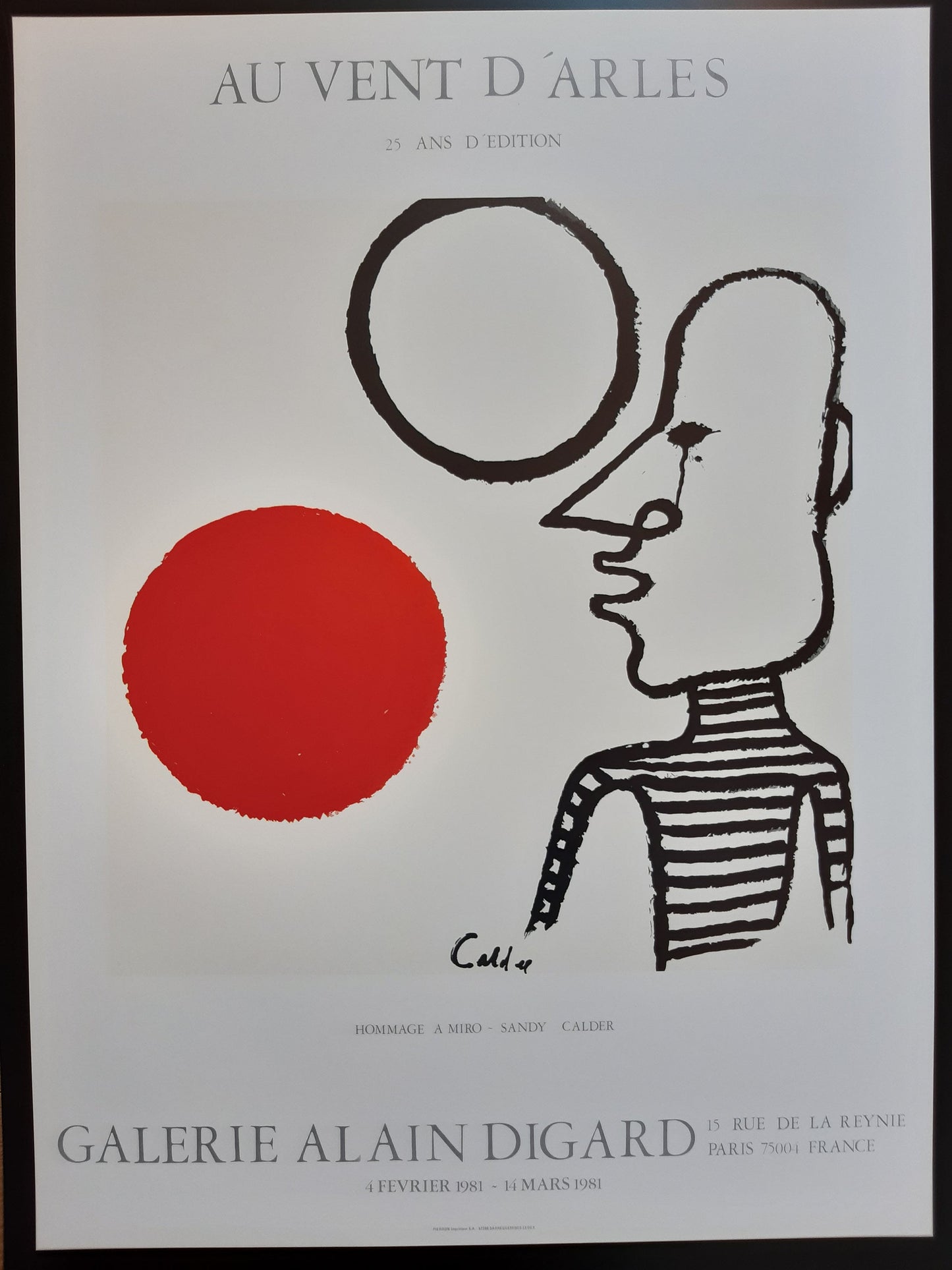 Calder original art poster - 23.6"×31.5" (60×80cm)