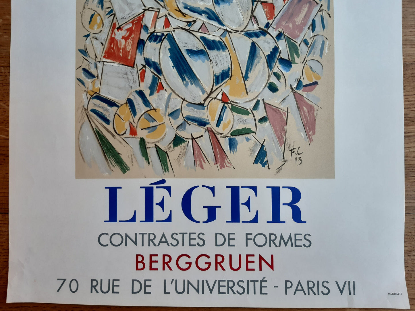 Fernand Léger original art poster - 17.9"×23.8" (45.5×60.5cm)
