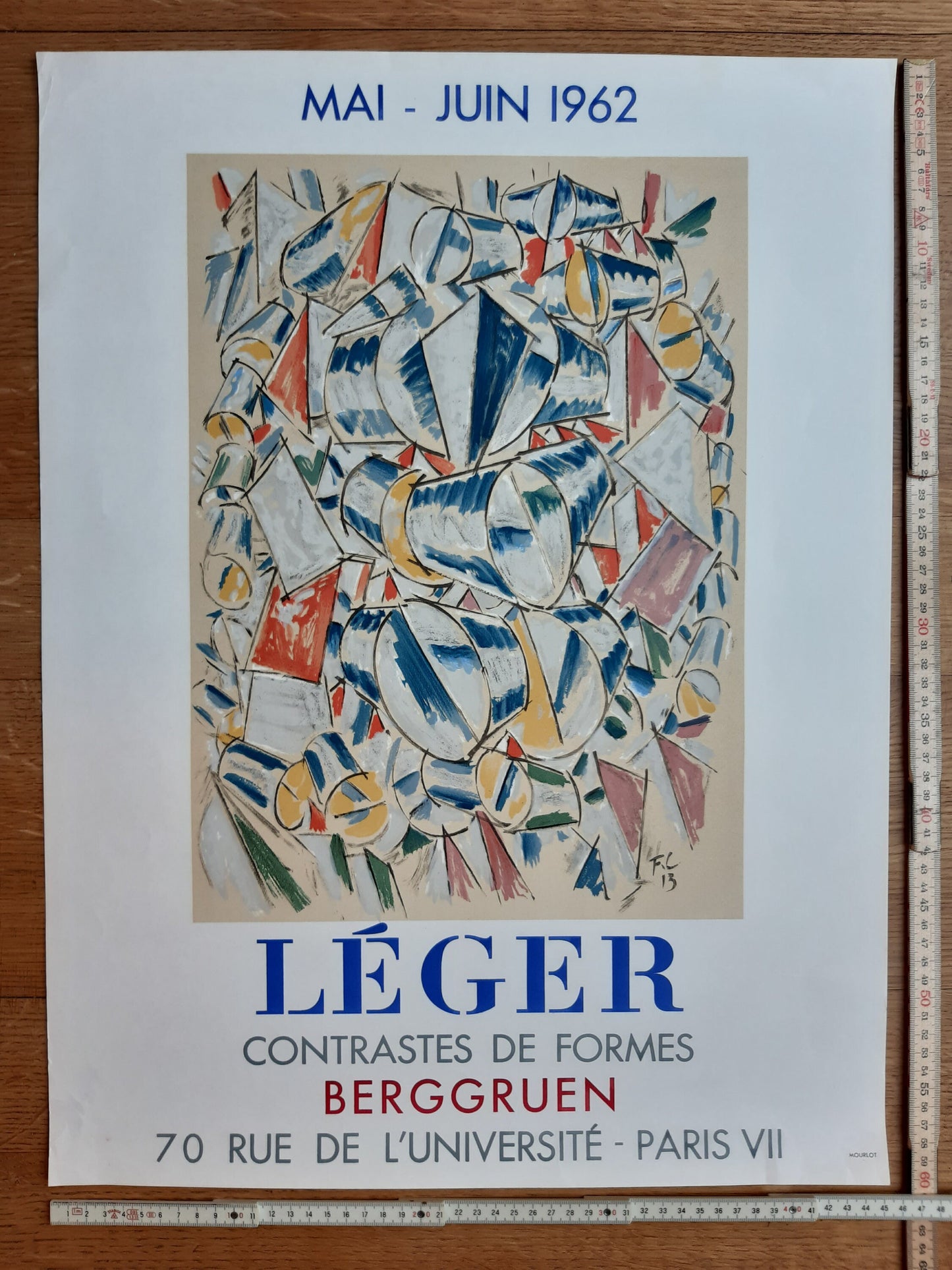 Fernand Léger original art poster - 17.9"×23.8" (45.5×60.5cm)
