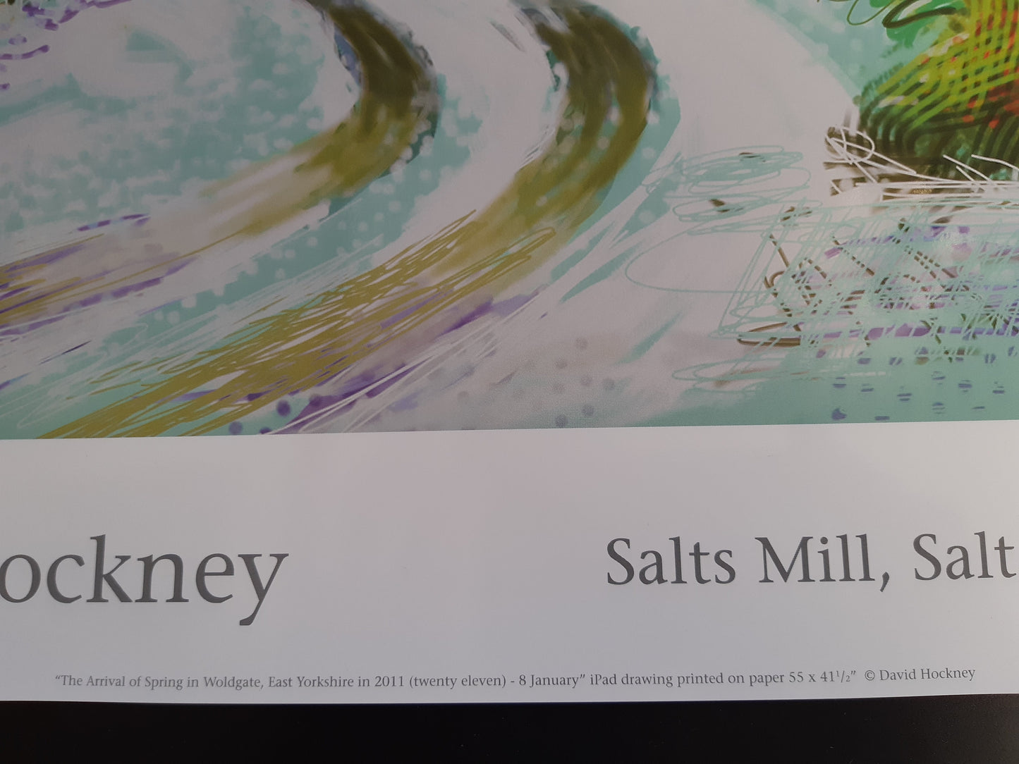 David Hockney original art poster - 18.7"×25.8" (47.5×65.5cm)