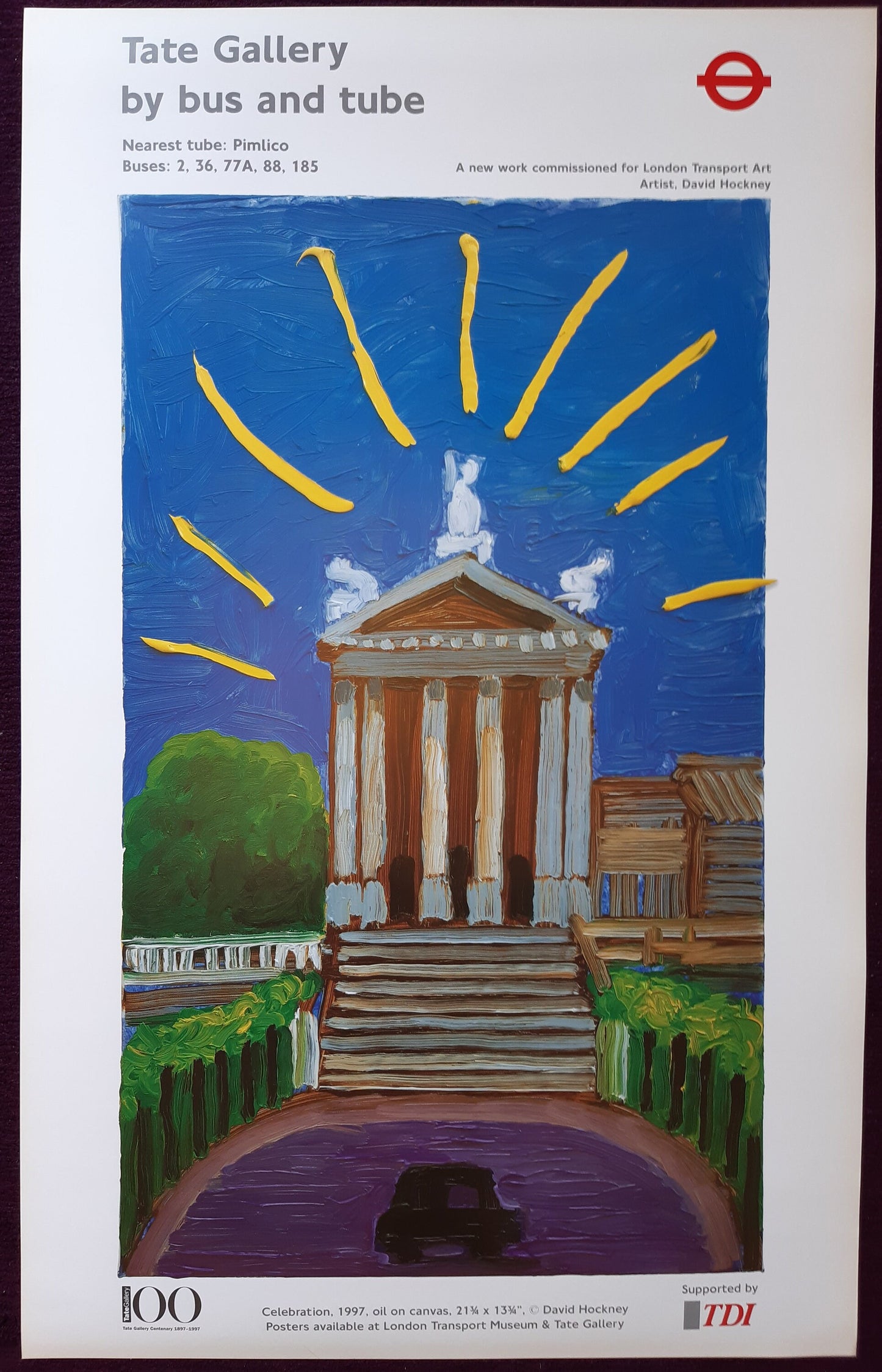 David Hockney original art poster - 25.0"×35.4" (63.5×90cm)