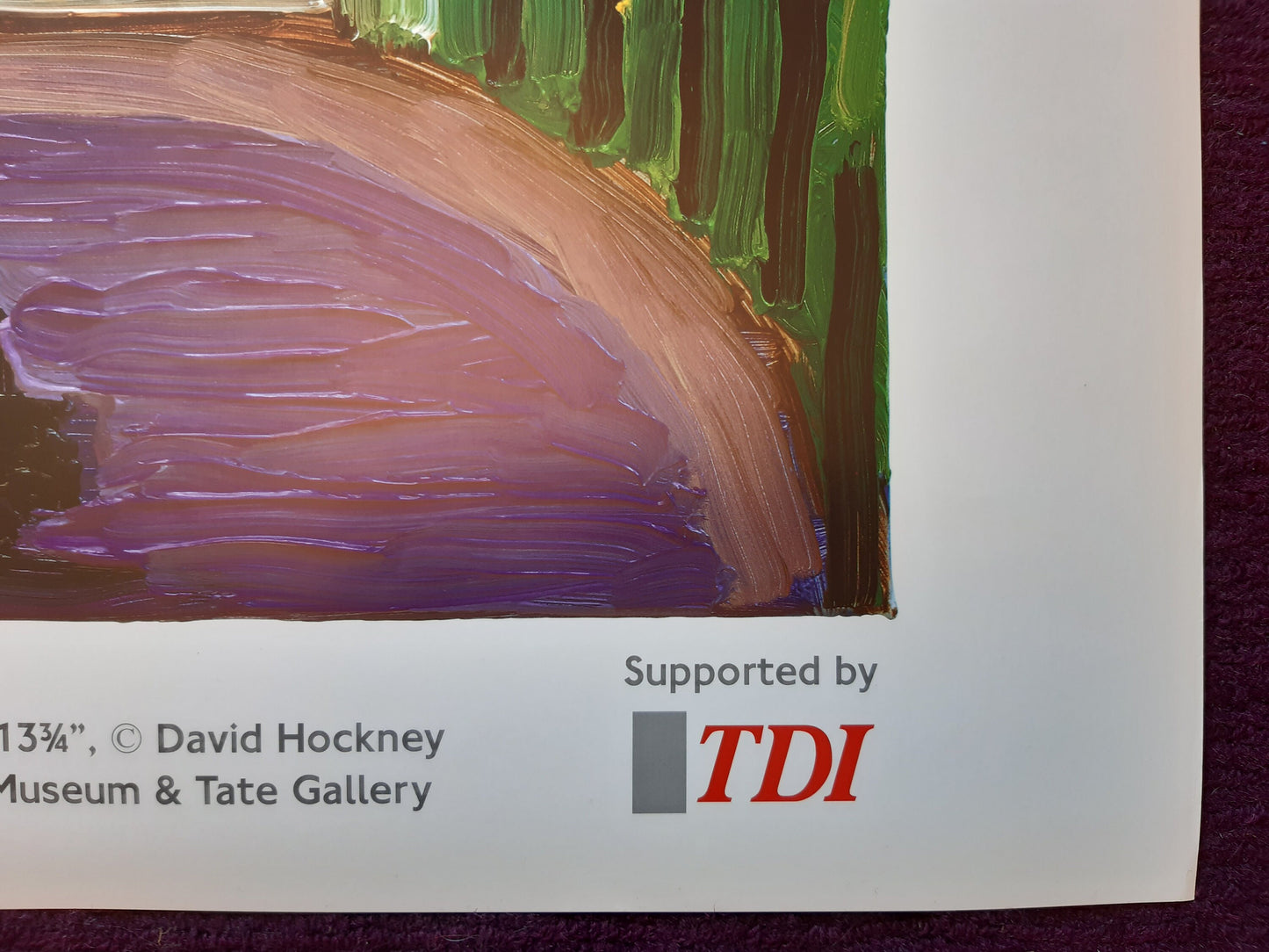 David Hockney original art poster - 25.0"×35.4" (63.5×90cm)