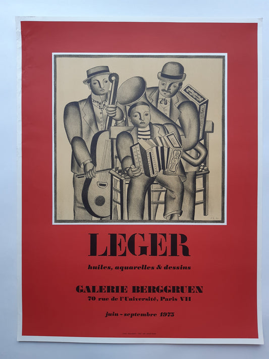 Fernand Léger original art poster - 19.7"×26.0" (50×66cm)