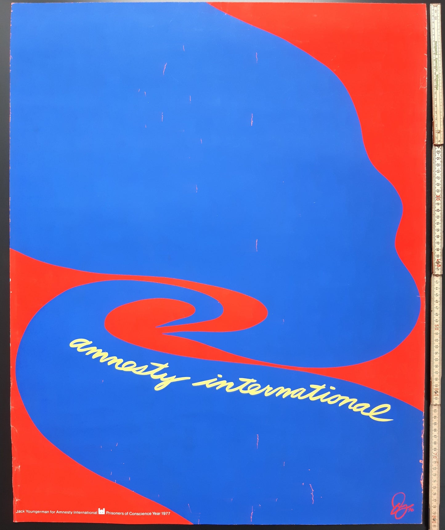 Amnesty International Youngerman original poster - 25.3"×31.9" (64.2×81cm)