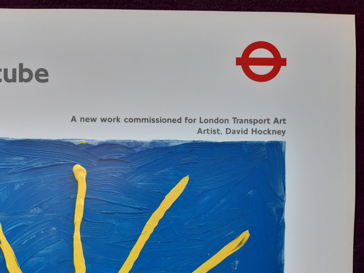 David Hockney original art poster - 25.0"×35.4" (63.5×90cm)