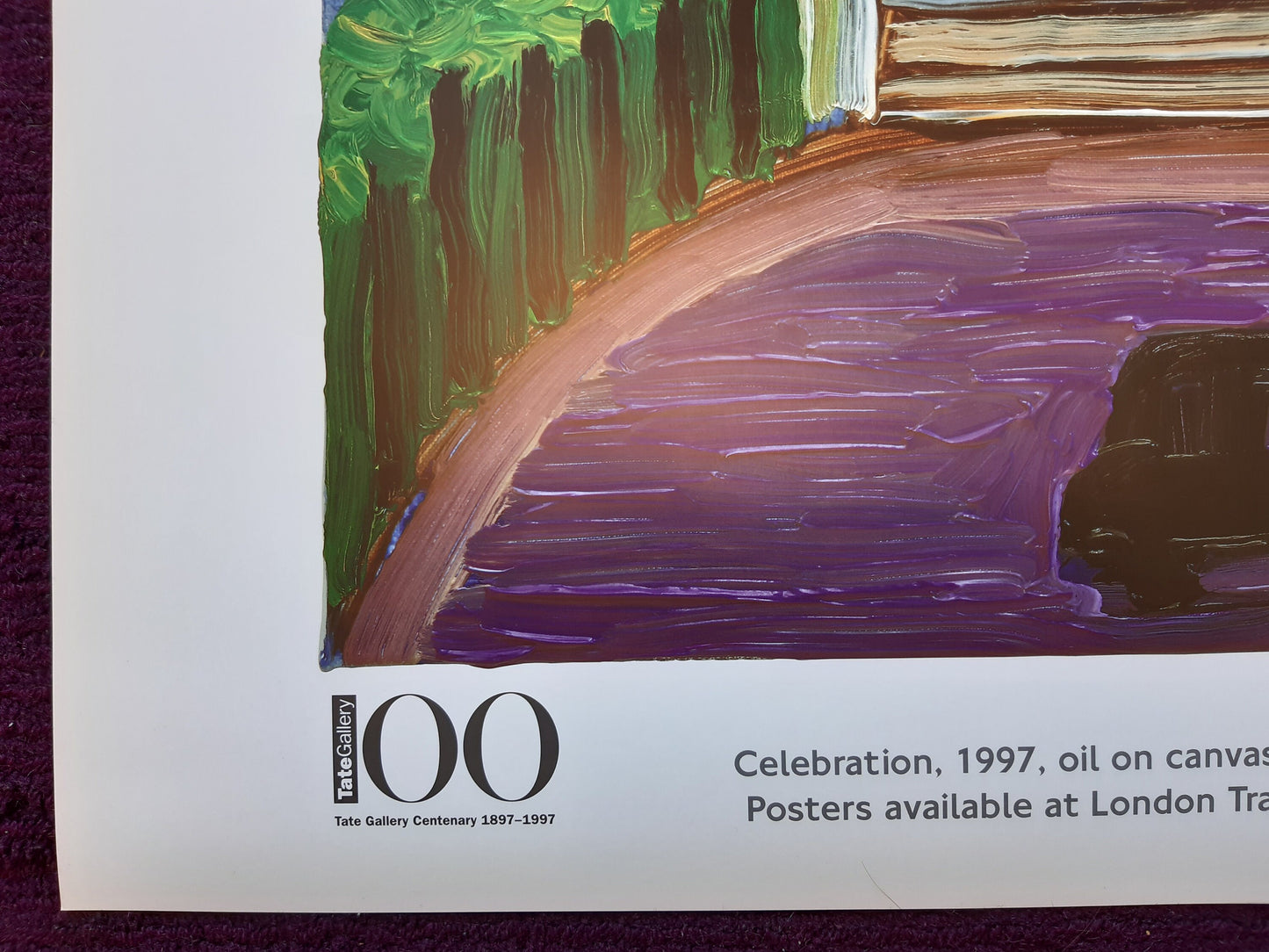 David Hockney original art poster - 25.0"×35.4" (63.5×90cm)