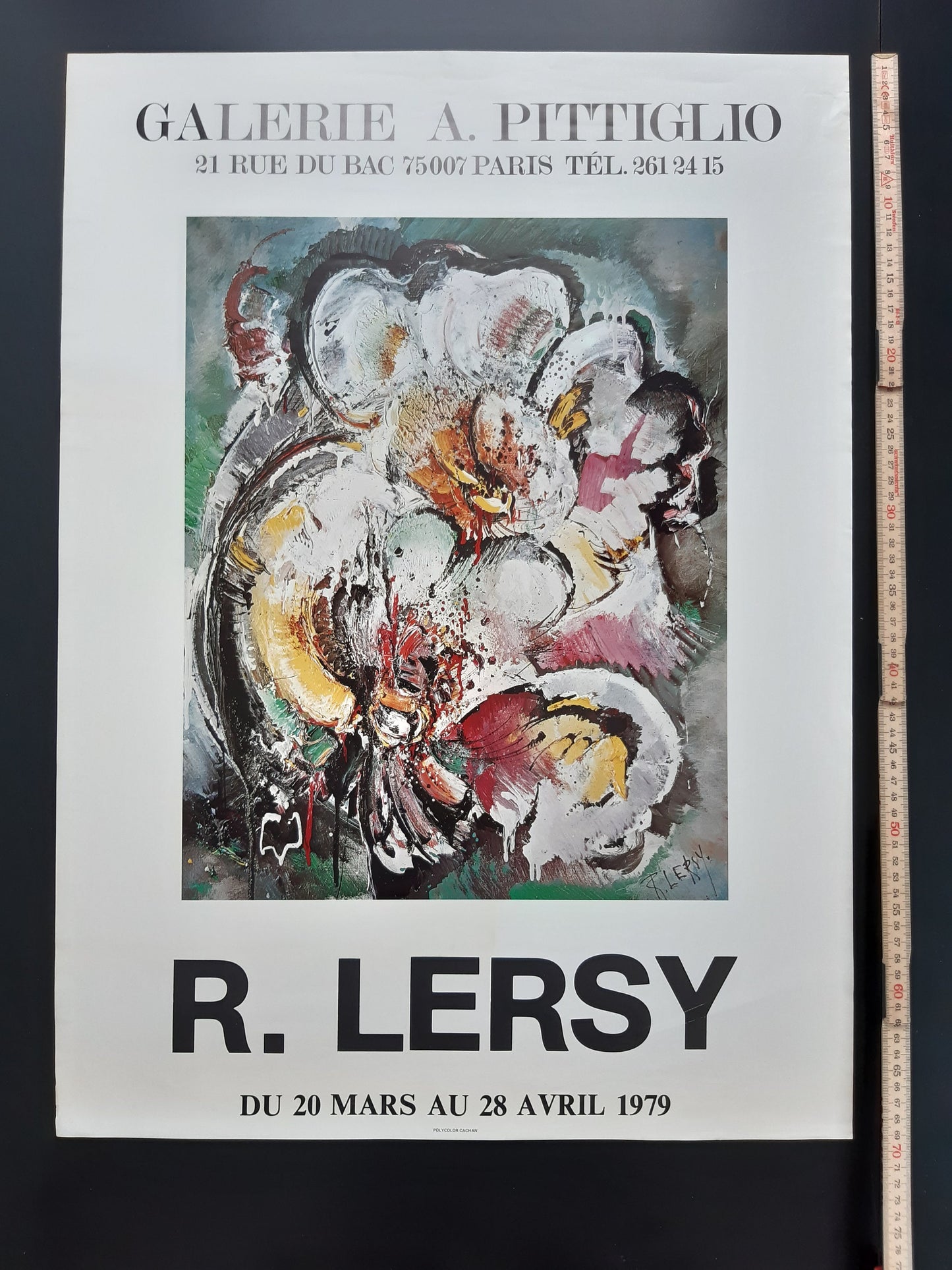 Roger Lersy original art poster - 20.1"×27.6" (51×70cm)