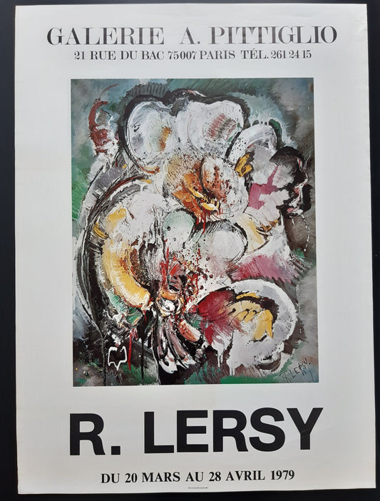 Roger Lersy original art poster - 20.1"×27.6" (51×70cm)