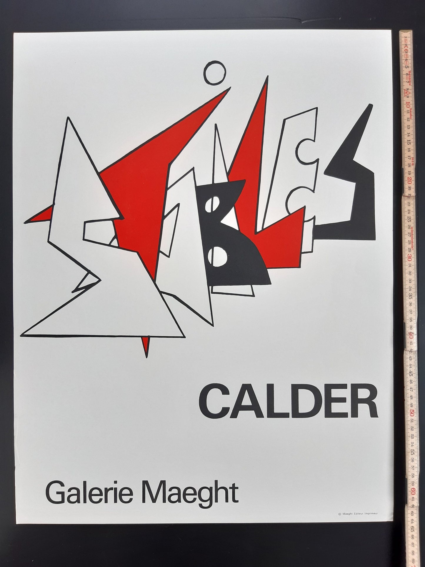 Calder original art poster - 19.5"×25.6" (49.5×65cm)
