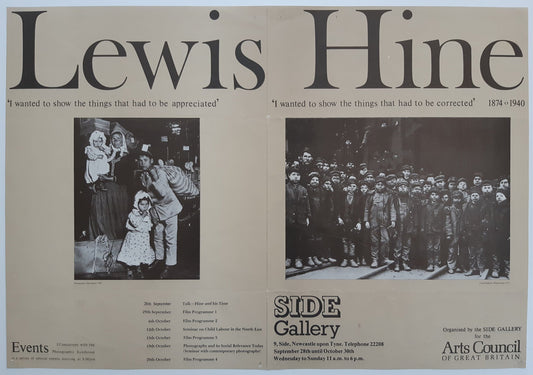 Lewis Hine original photo poster - 23.4"×16.5" (59.5×42cm)