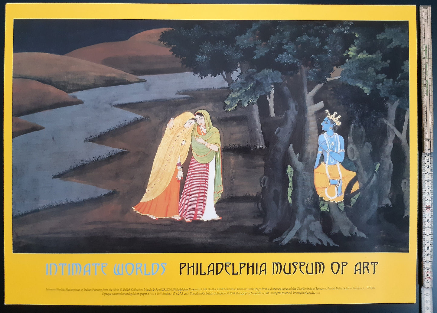 Punjab Hills art exhibition poster - 17.5"×24.0" (44.5×61cm)
