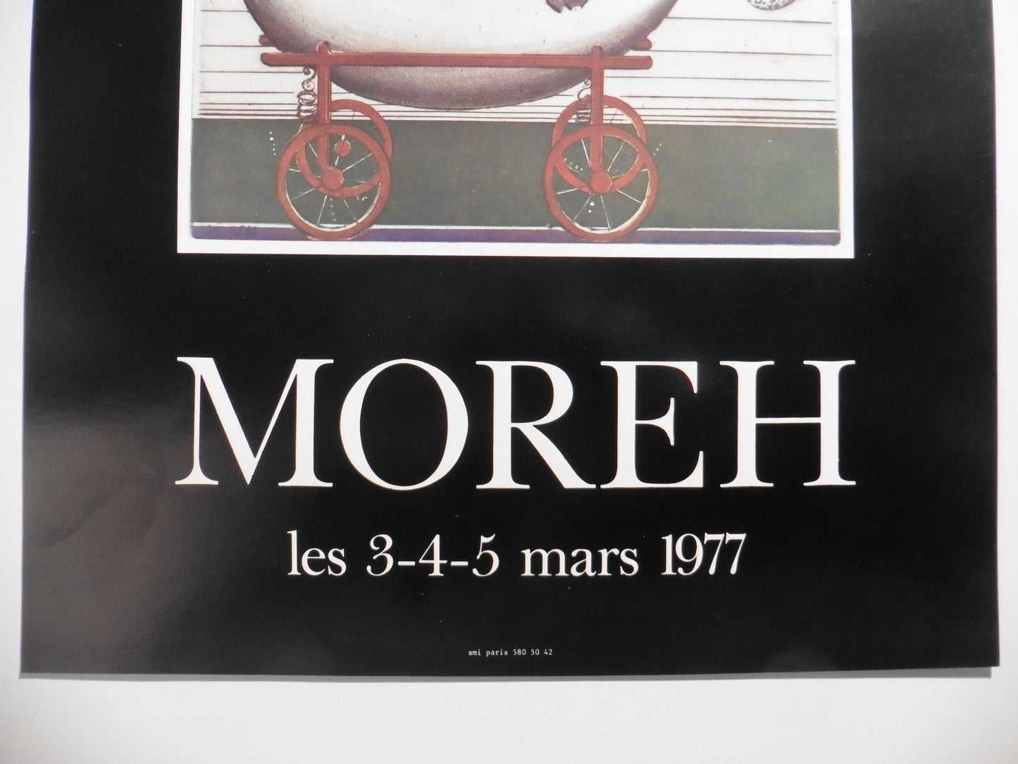 Mordecaï Moreh original art poster - 12.2"×22.0" (31×56cm)