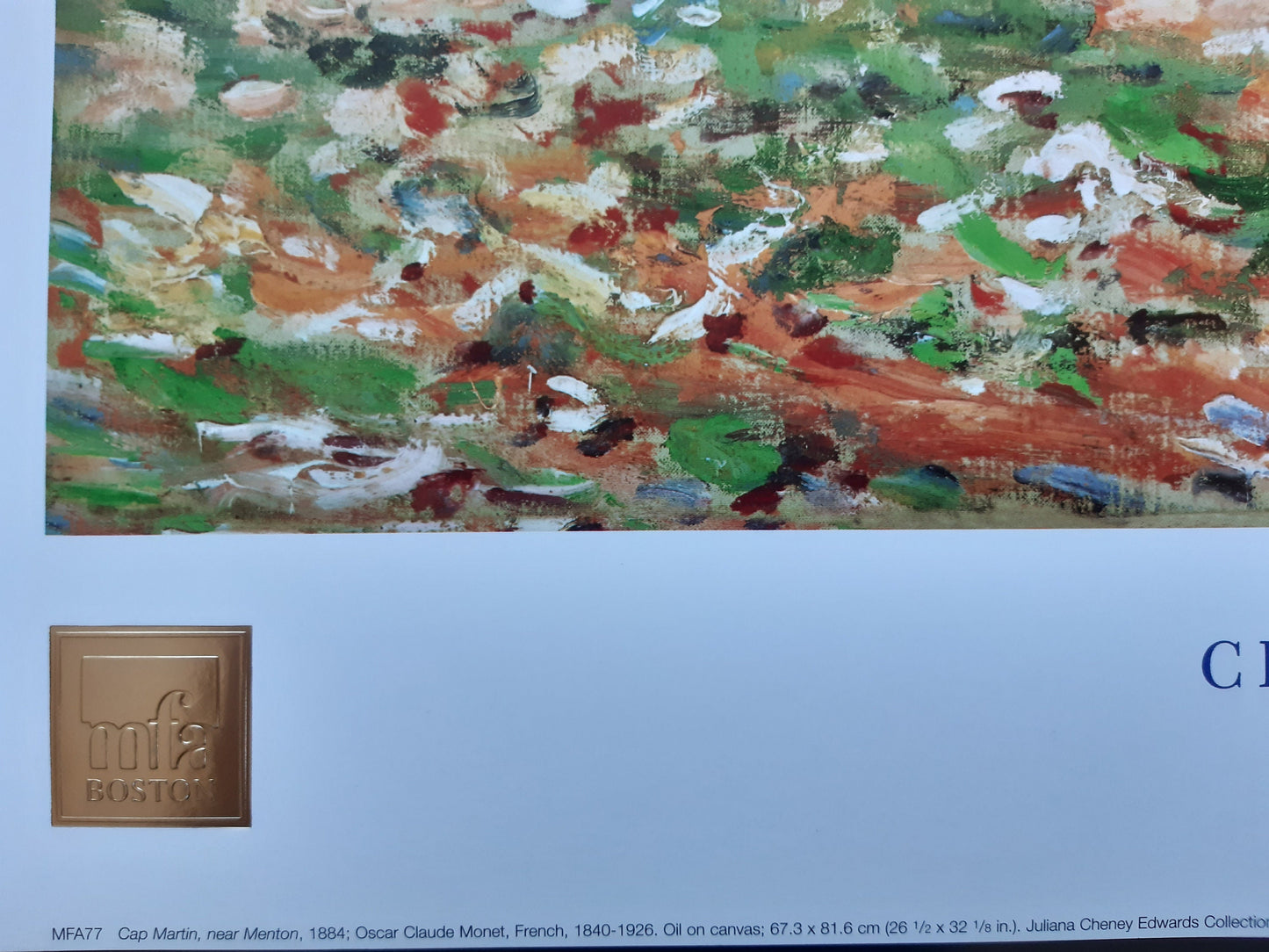 Claude Monet original art poster - 31.5"×23.6" (80×60cm)