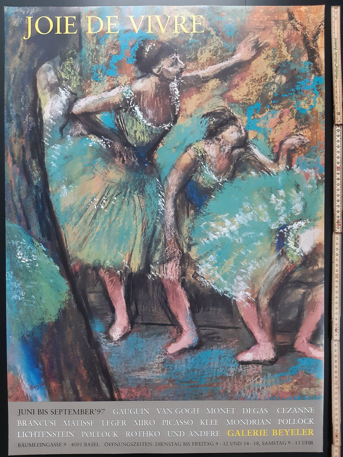 Edgar Degas original art poster - 23.2"×33.1" (59×84cm)