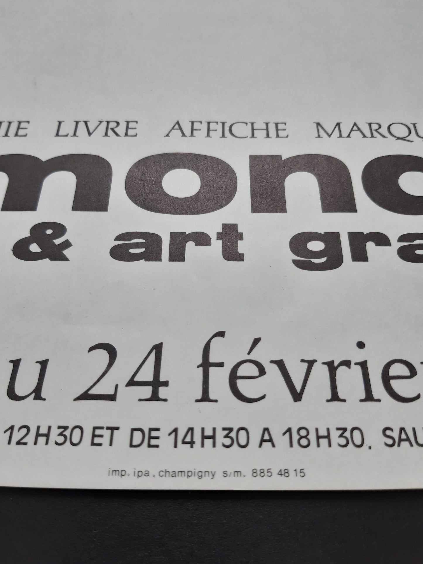 Raymond Gid original art poster - 15.9"×23.6" (40.5×60cm)