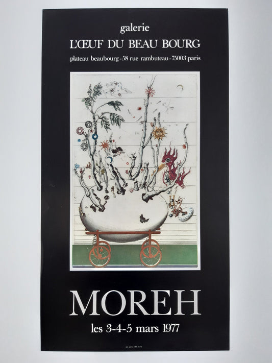 Mordecaï Moreh original art poster - 12.2"×22.0" (31×56cm)