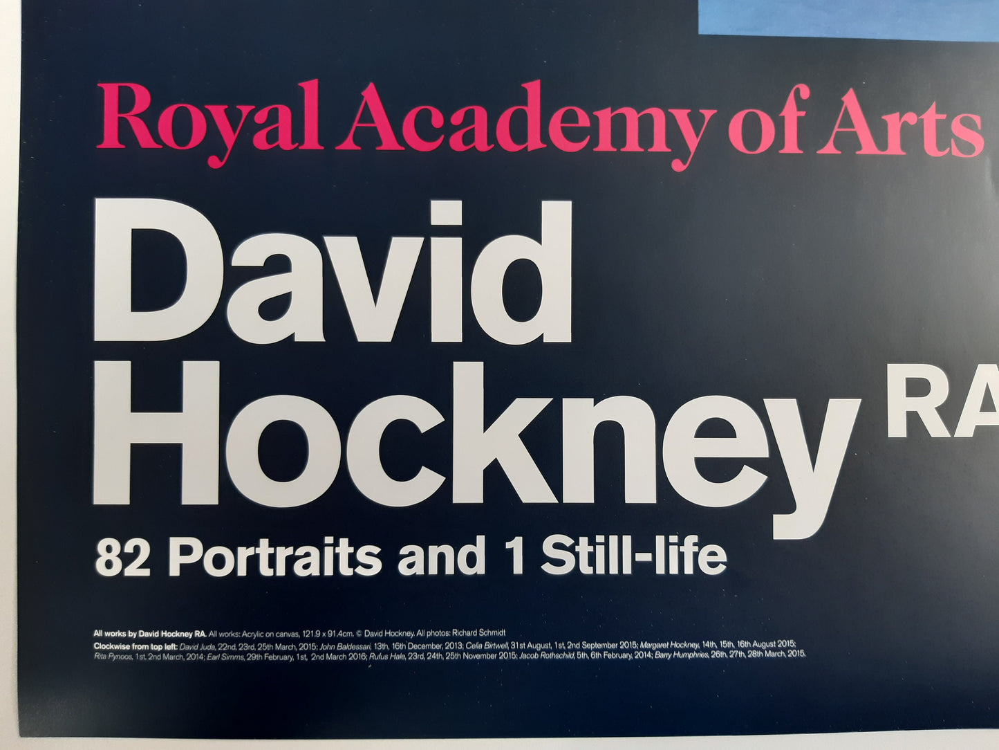 David Hockney original art poster