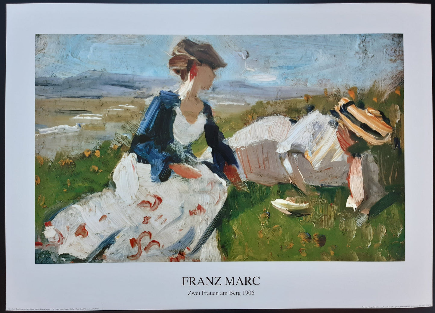Franz Marc original art print - 27.6"×19.7" (70×50cm)
