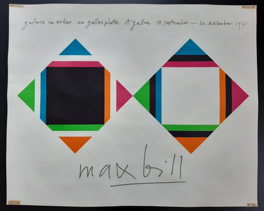 Max Bill vintage art poster - 24.8"×30.7" (63×78cm)