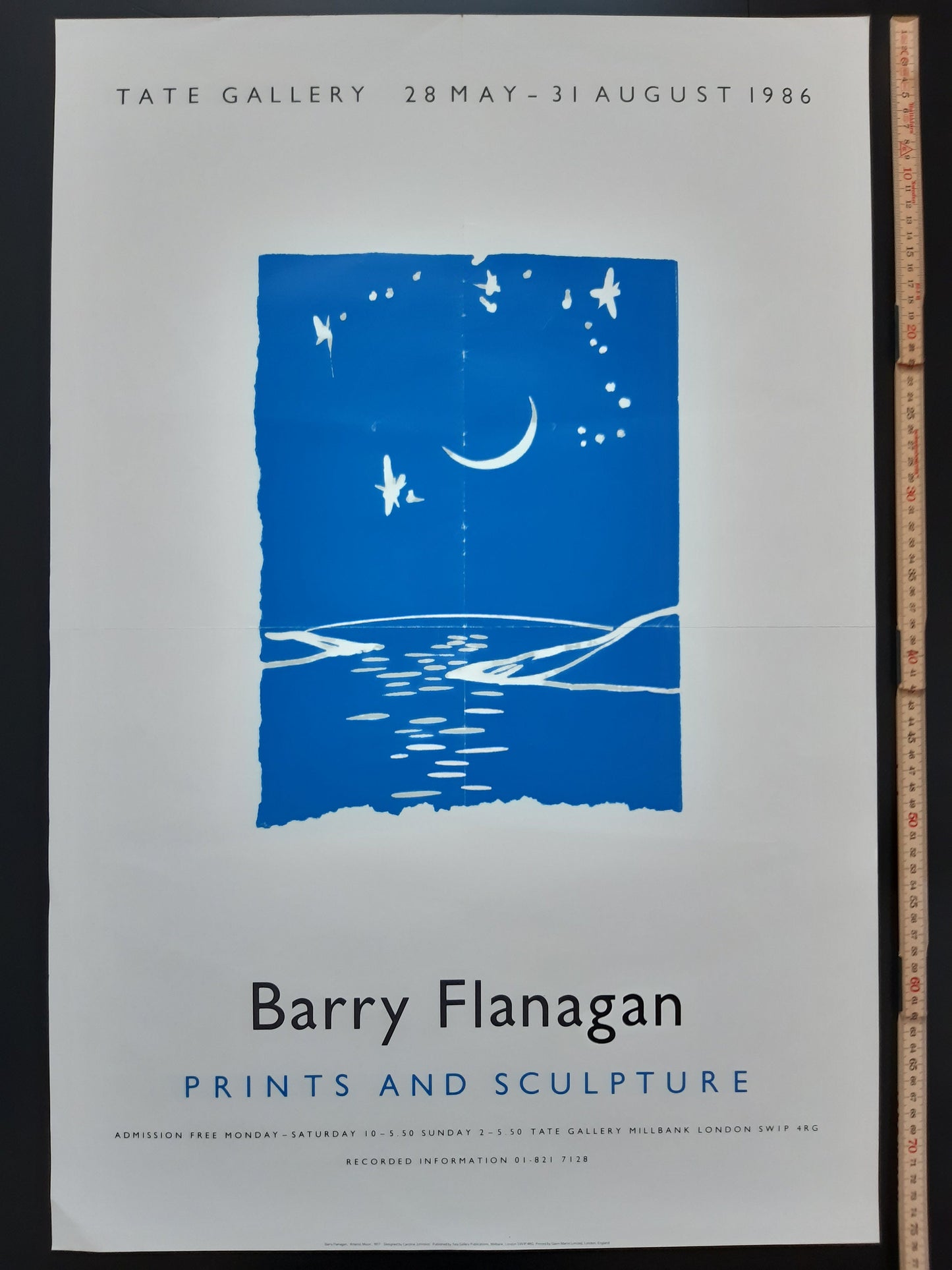 Barry Flanagan original art poster - 20.1"×29.9" (51×76cm)
