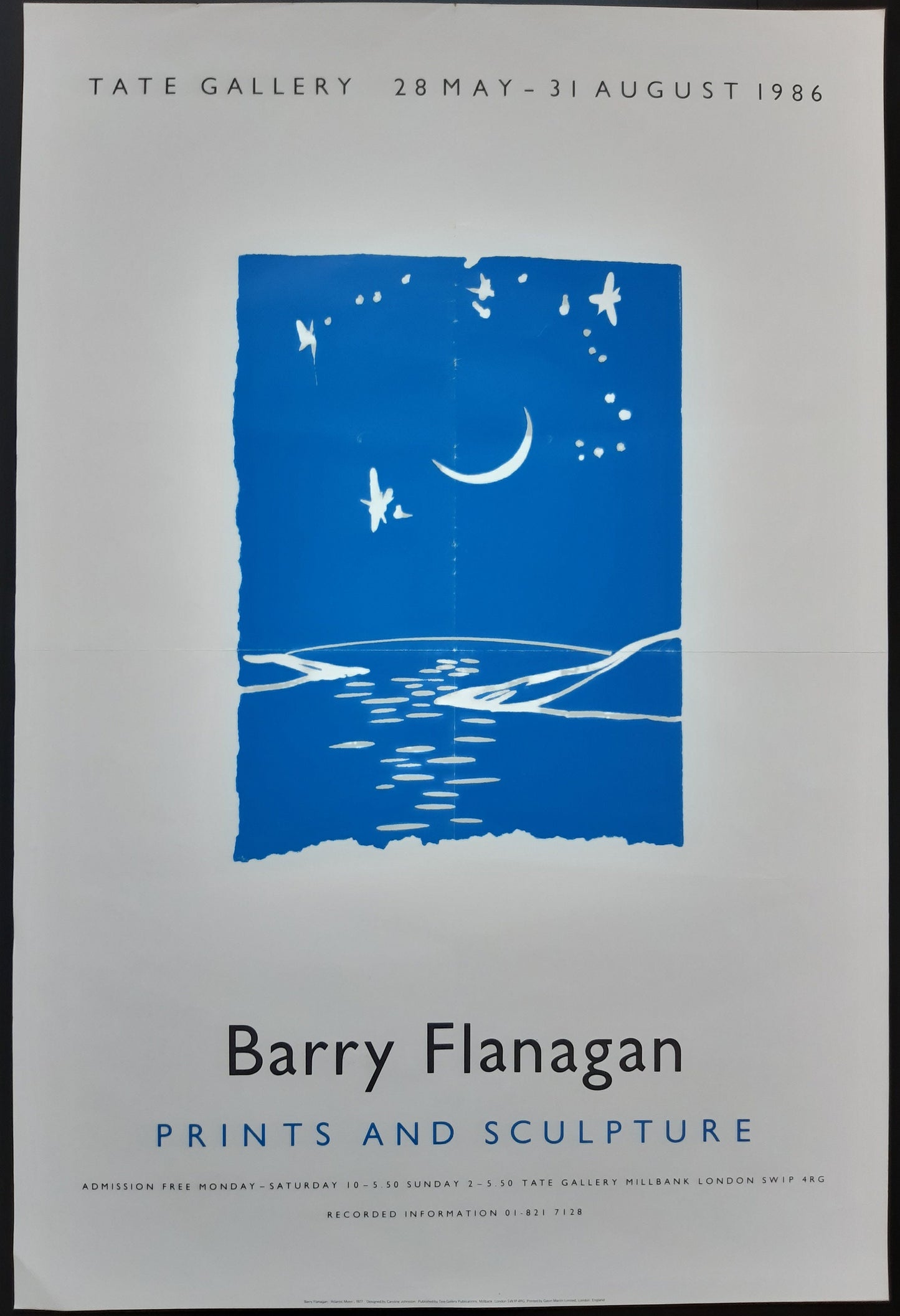 Barry Flanagan original art poster - 20.1"×29.9" (51×76cm)