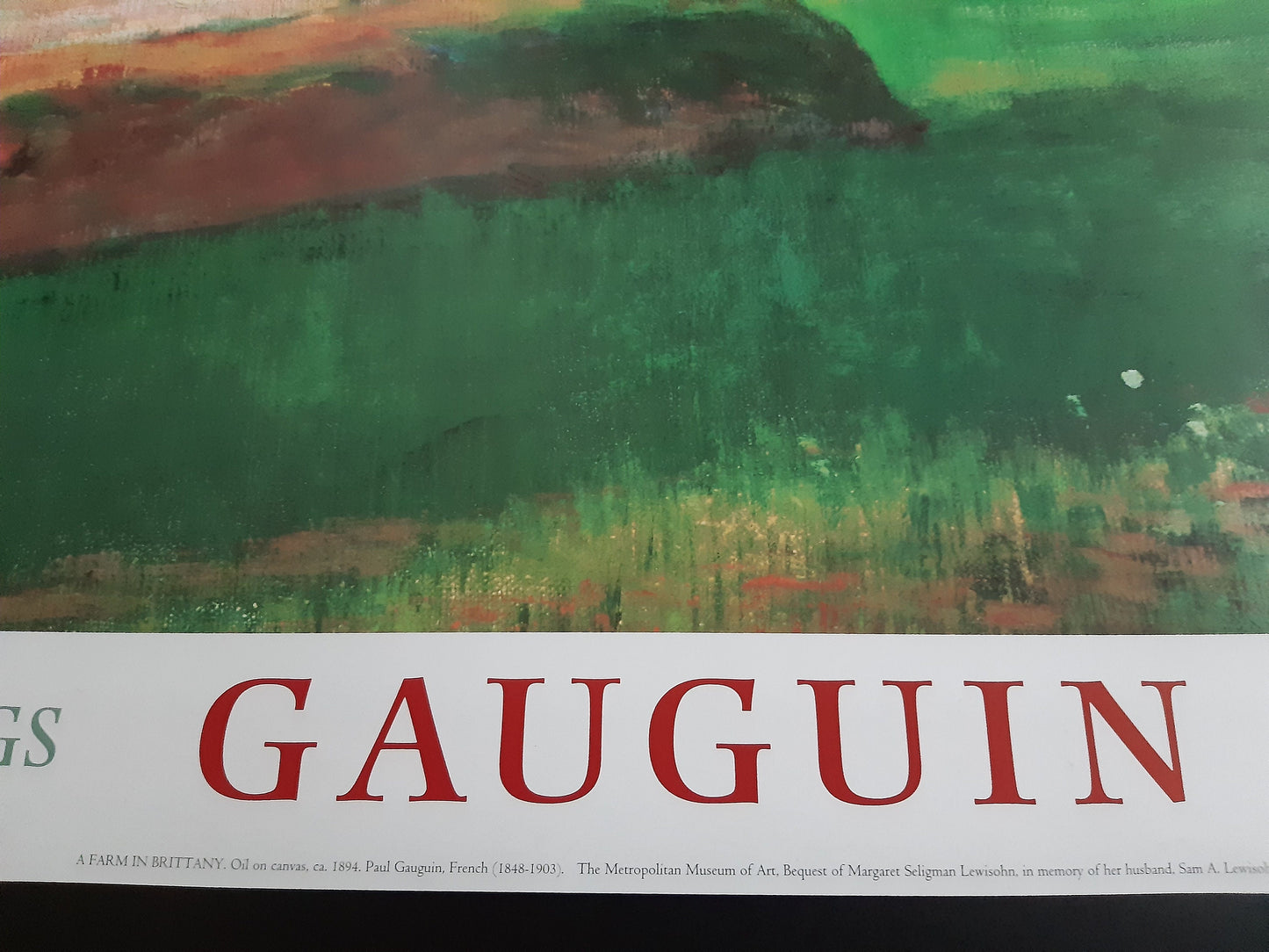 Paul Gauguin original art poster - 31.1"×37.0" (79×94cm)