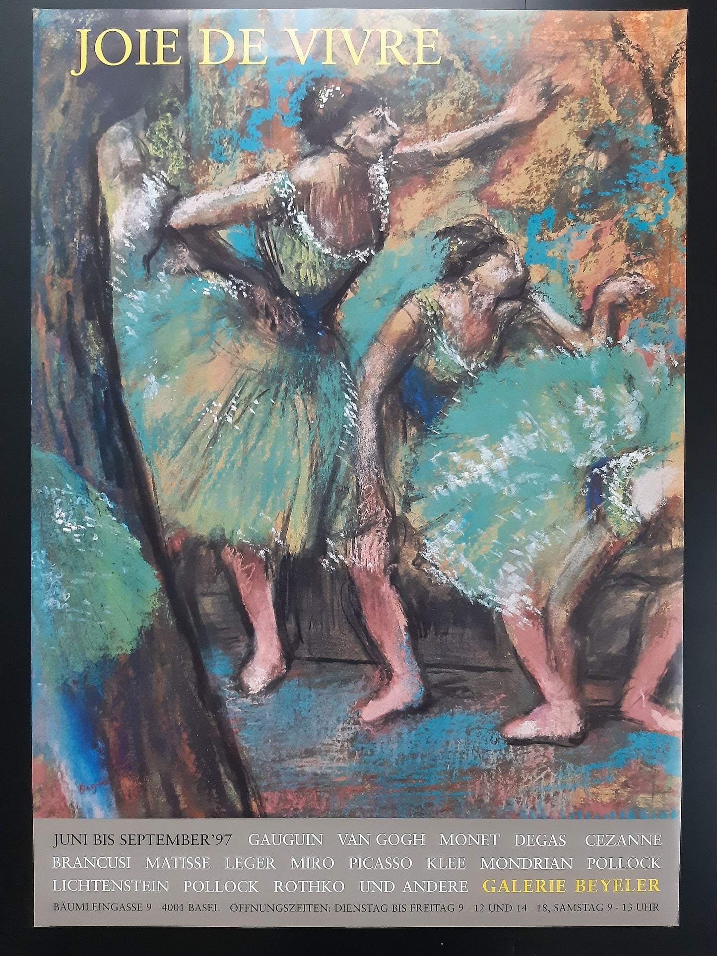 Edgar Degas original art poster - 23.2"×33.1" (59×84cm)