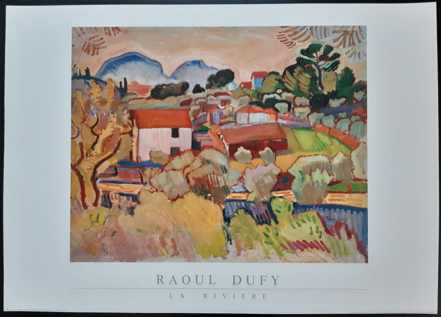 Raoul Dufy original art print - 27.6"×19.7" (70×50cm)
