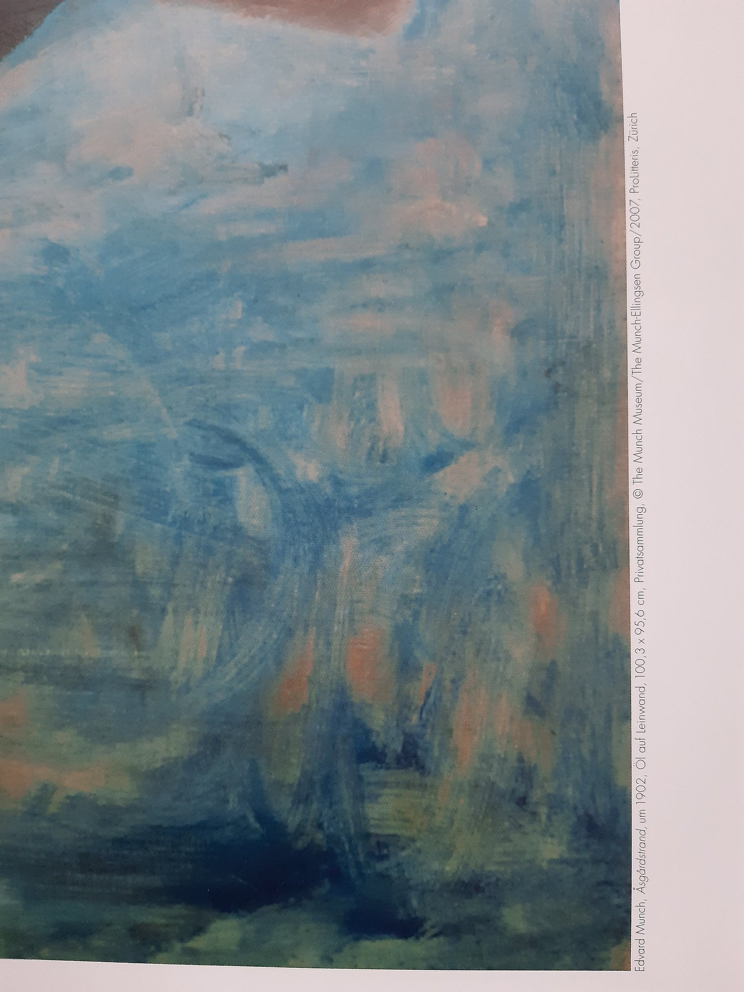 Edvard Munch original art poster - 27.6"×39.4" (70×100cm)