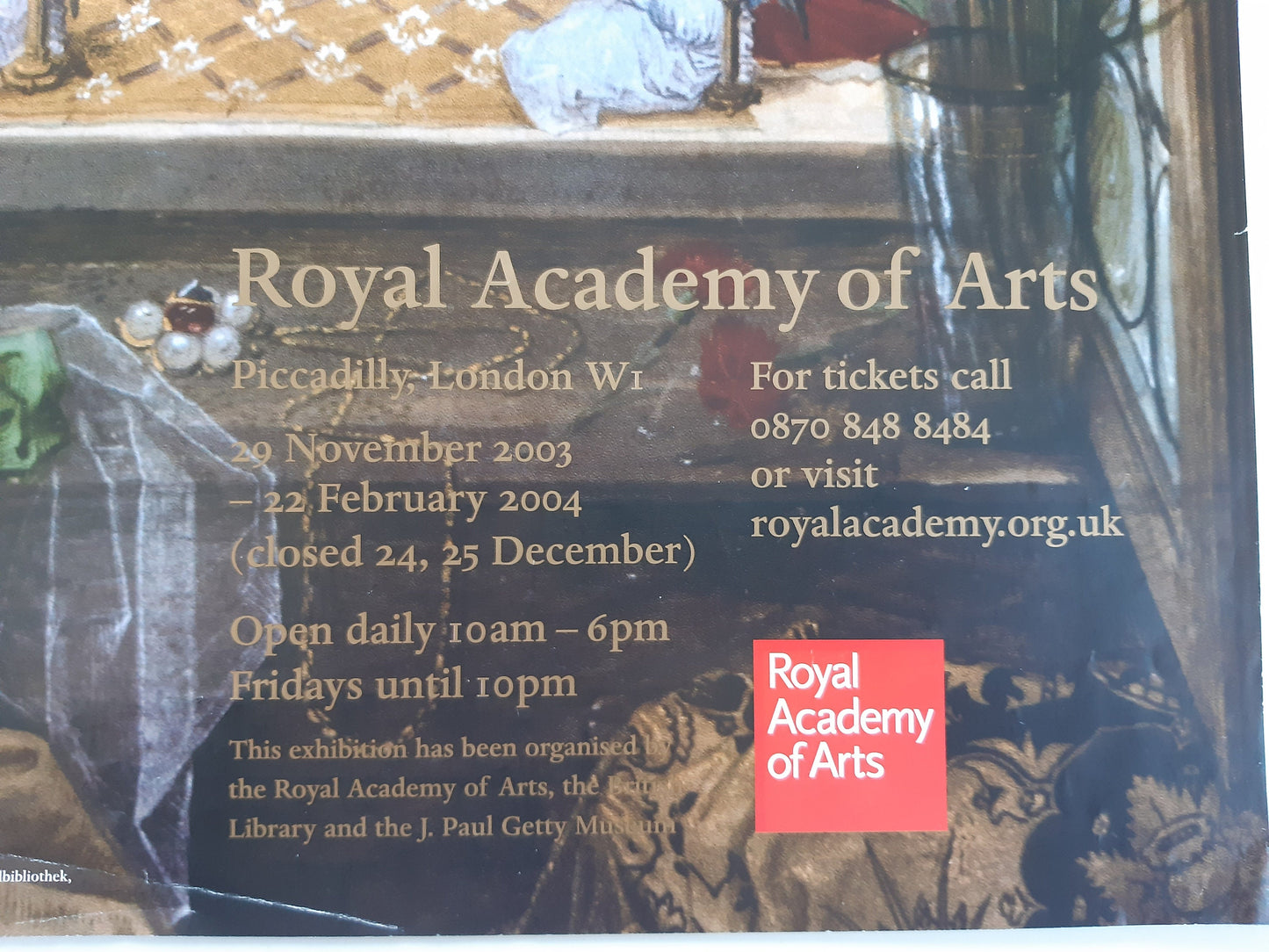 Renaissance RA exhibition poster - 20.1"×29.9" (51×76cm)