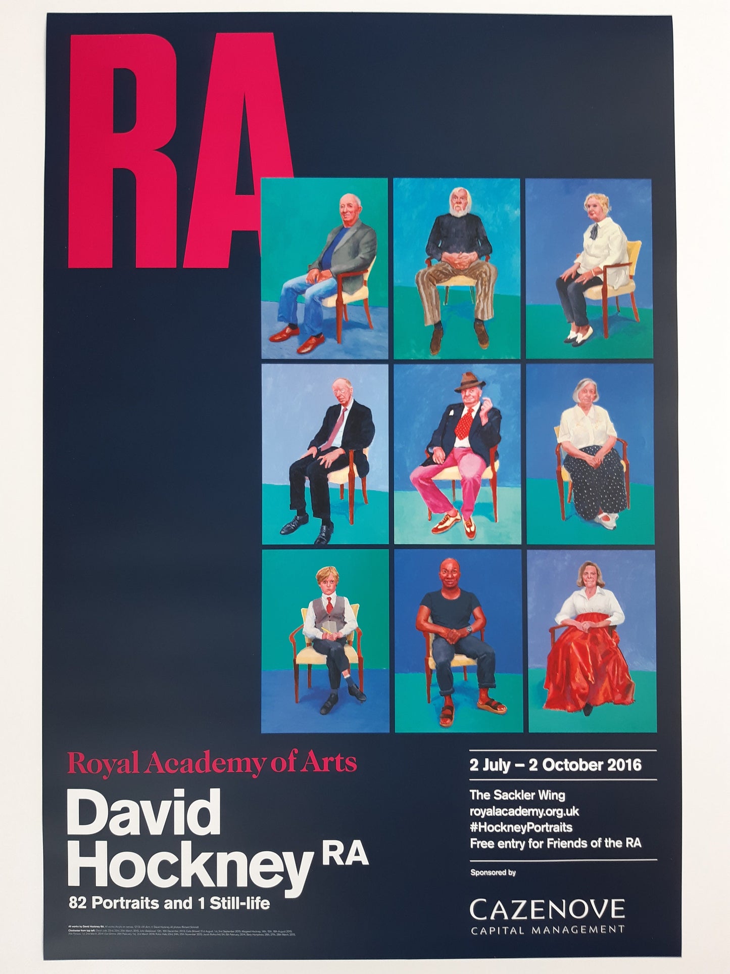 David Hockney original art poster