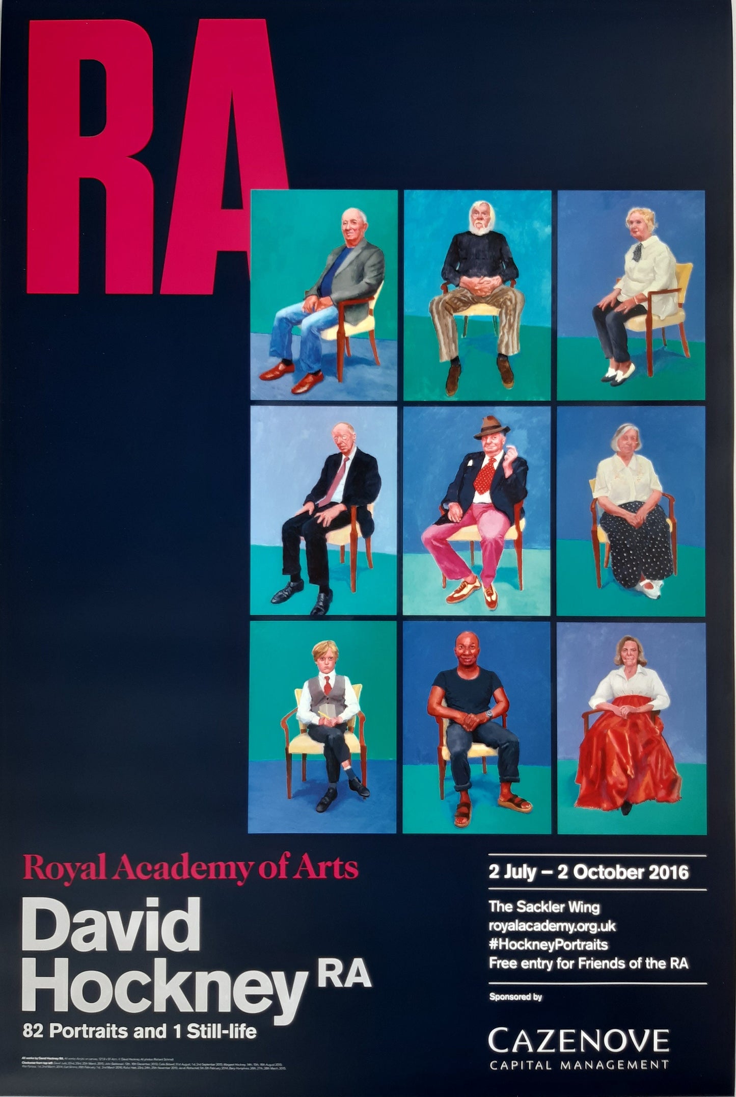 David Hockney original art poster