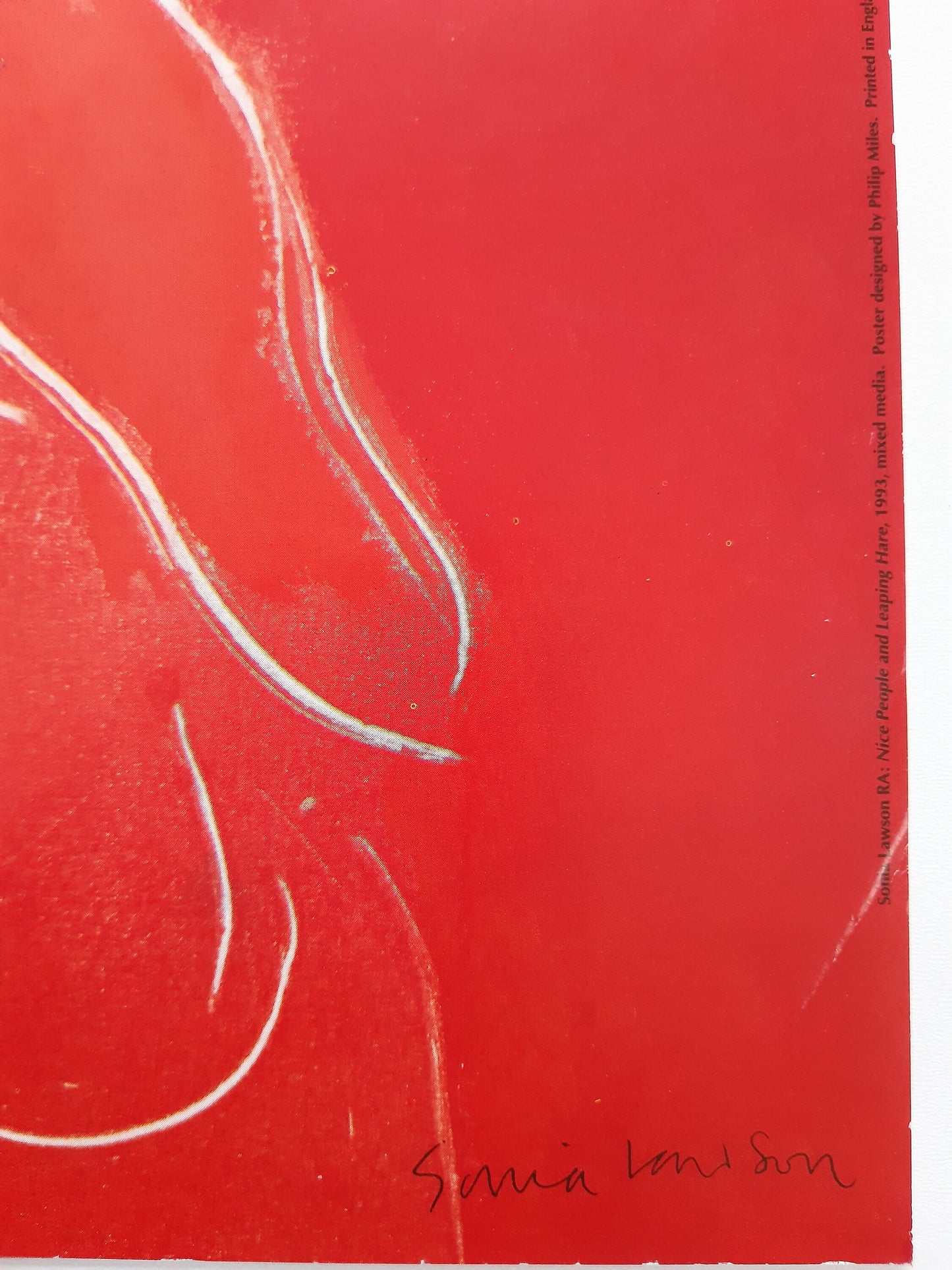Sonia Lawson RA original art poster - 20.1"×29.9" (51×76cm)