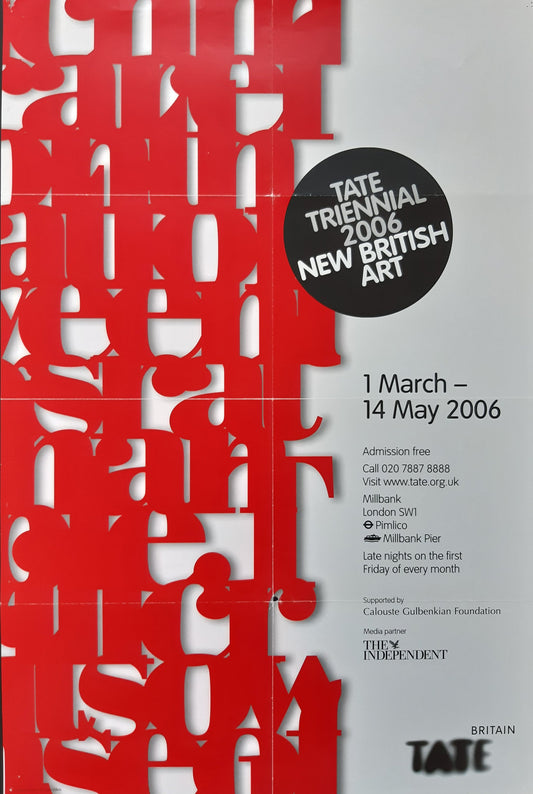 Liam Gillick Tate original art poster - 20.1"×29.9" (51×76cm)