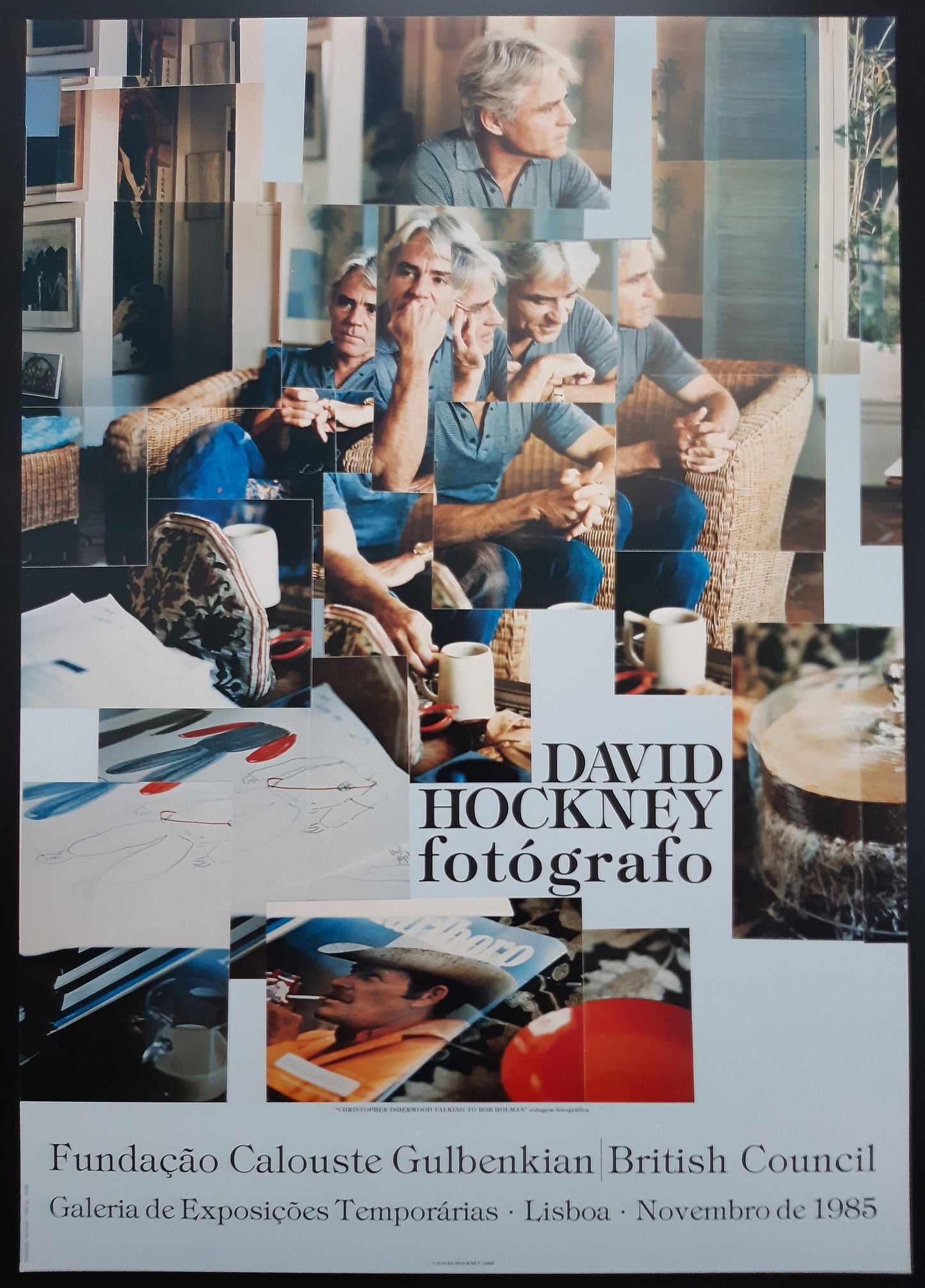 David Hockney original art poster - 18.5"×26.8" (47×68cm)