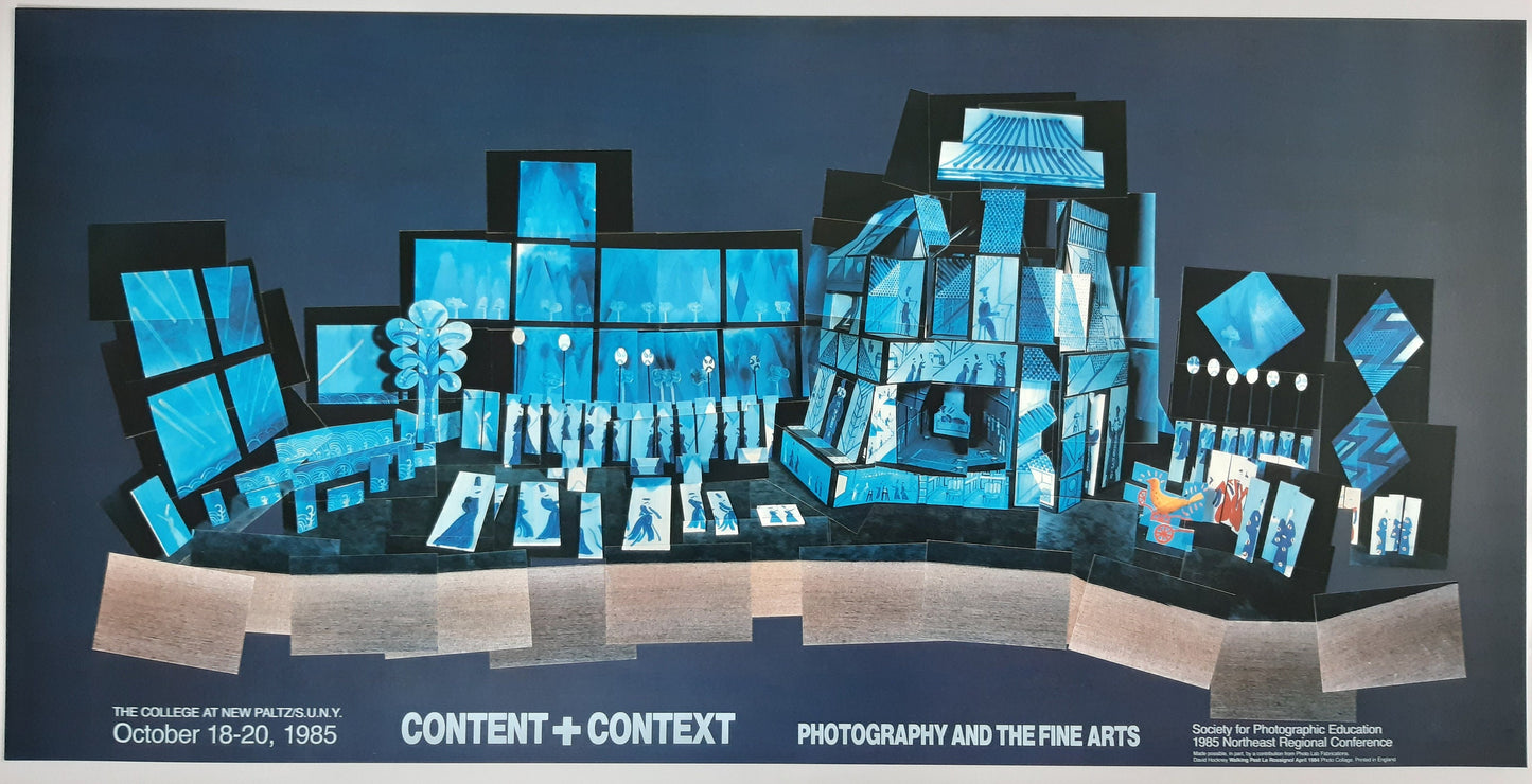 David Hockney original art poster - 39.8"×19.5" (101×49.5cm)